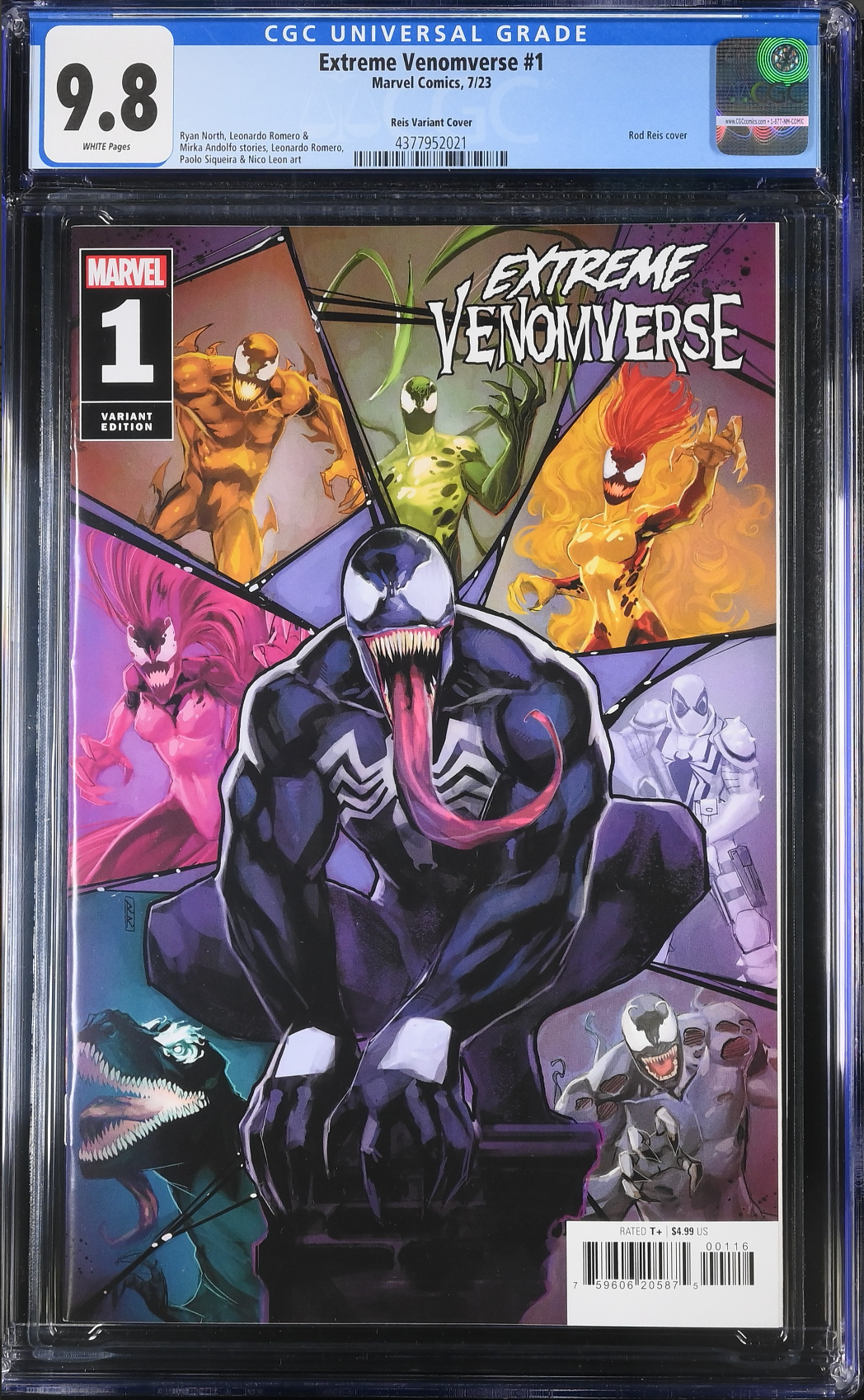 Extreme Venomverse #1 Reis 1:25 Retailer Incentive Variant CGC 9.8