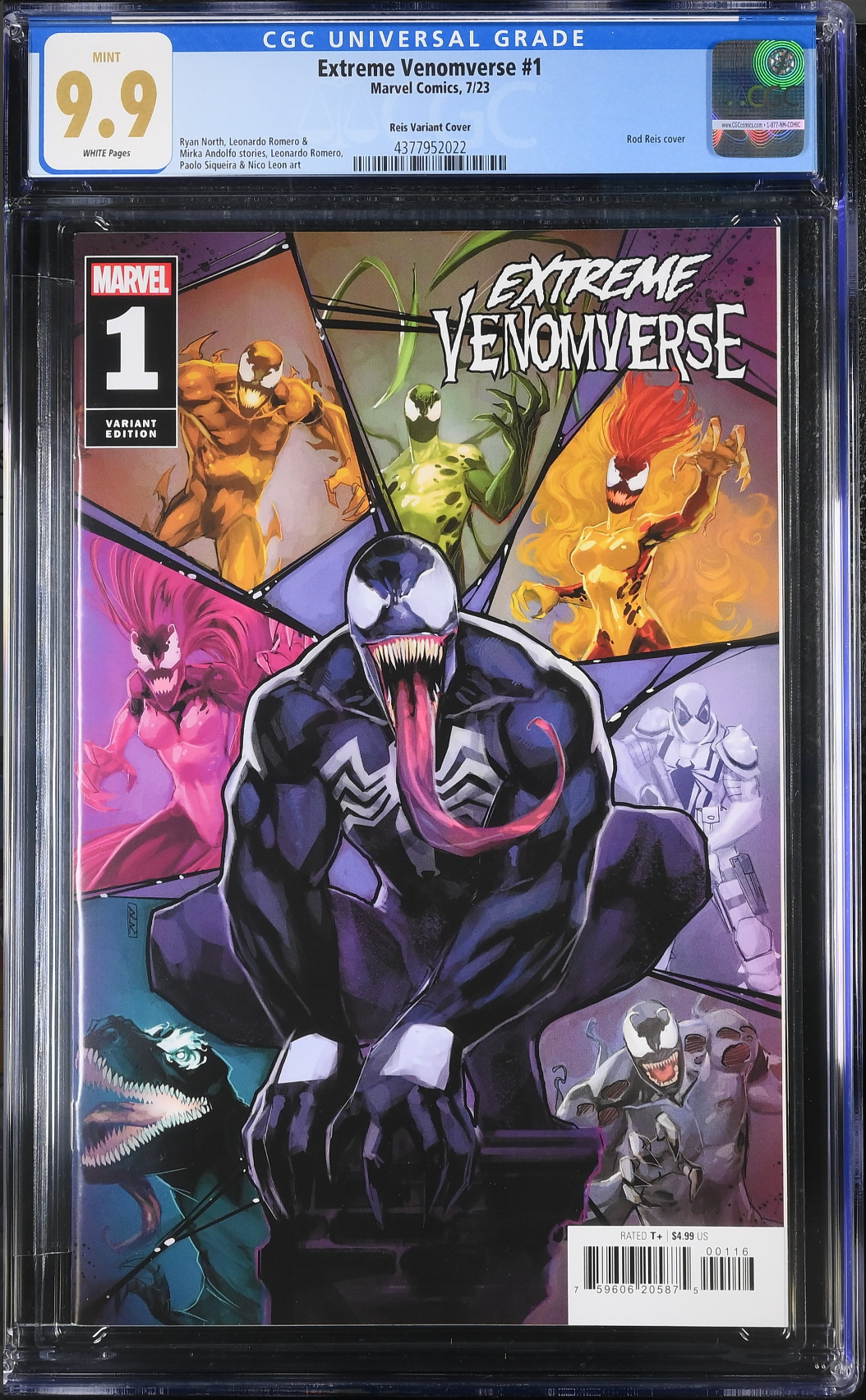 Extreme Venomverse #1 Reis 1:25 Retailer Incentive Variant CGC 9.9