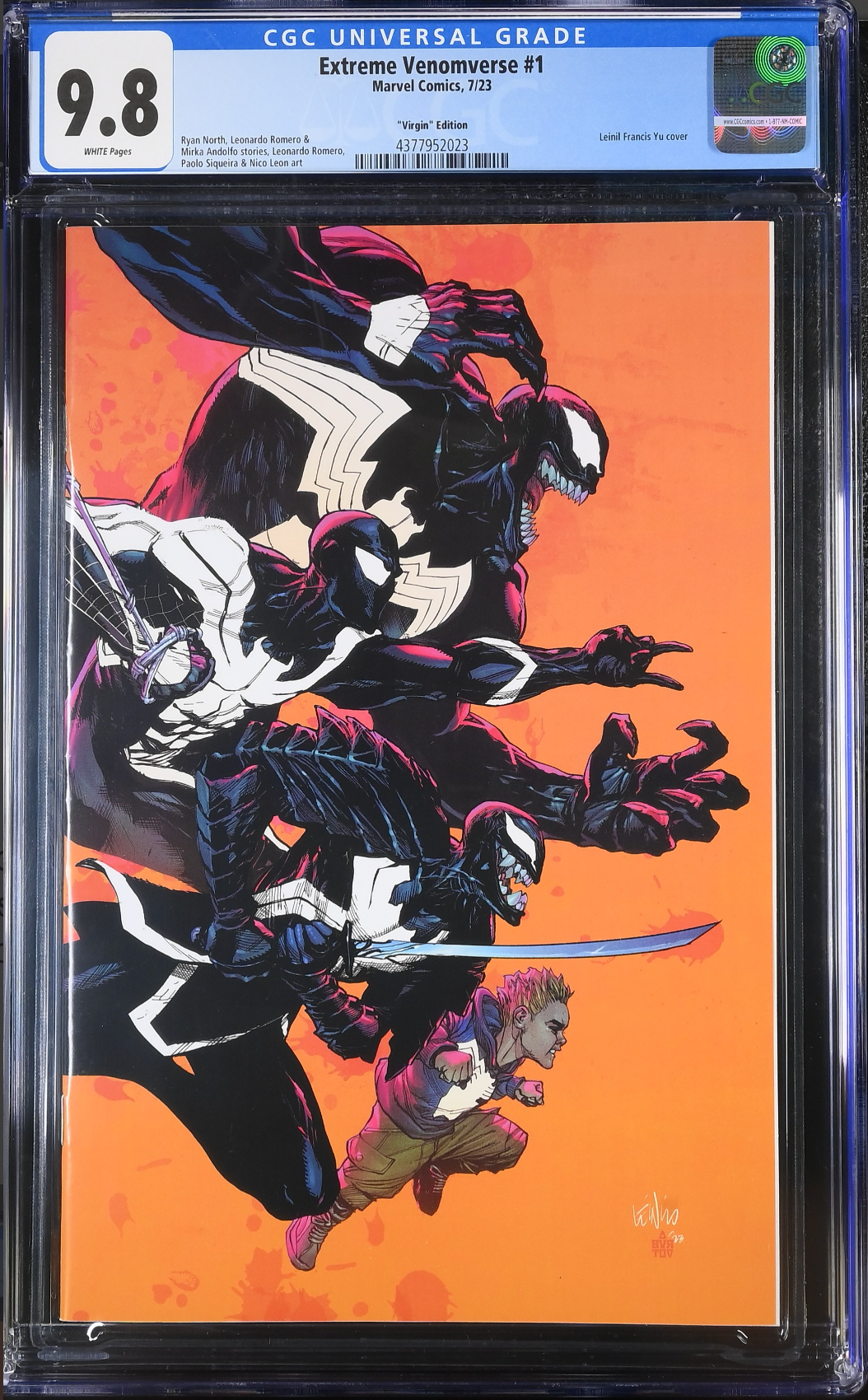 Extreme Venomverse #1 Yu 1:50 Virgin Retailer Incentive Variant CGC 9.8