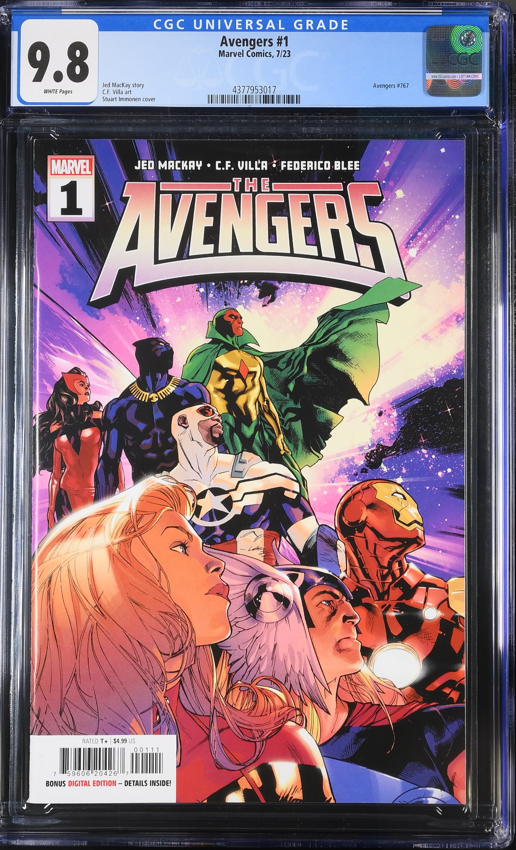 Avengers #1 CGC 9.8