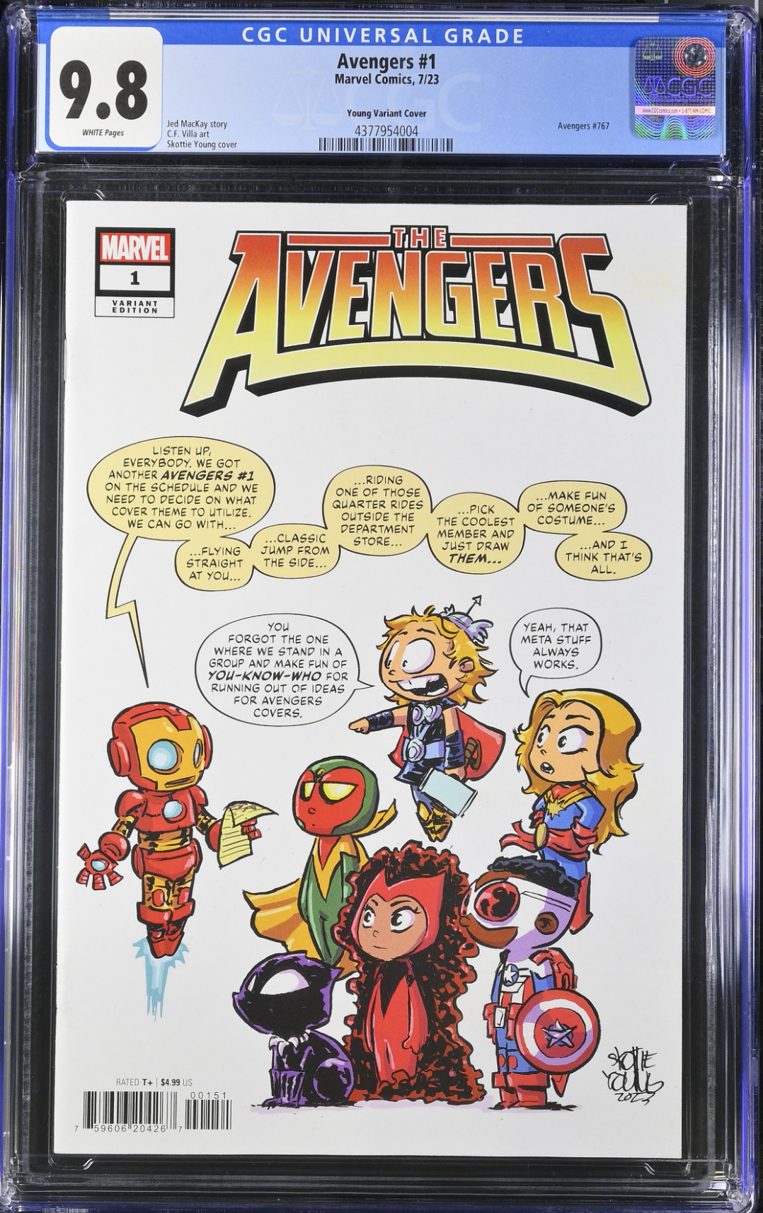 Avengers #1 Young Variant CGC 9.8