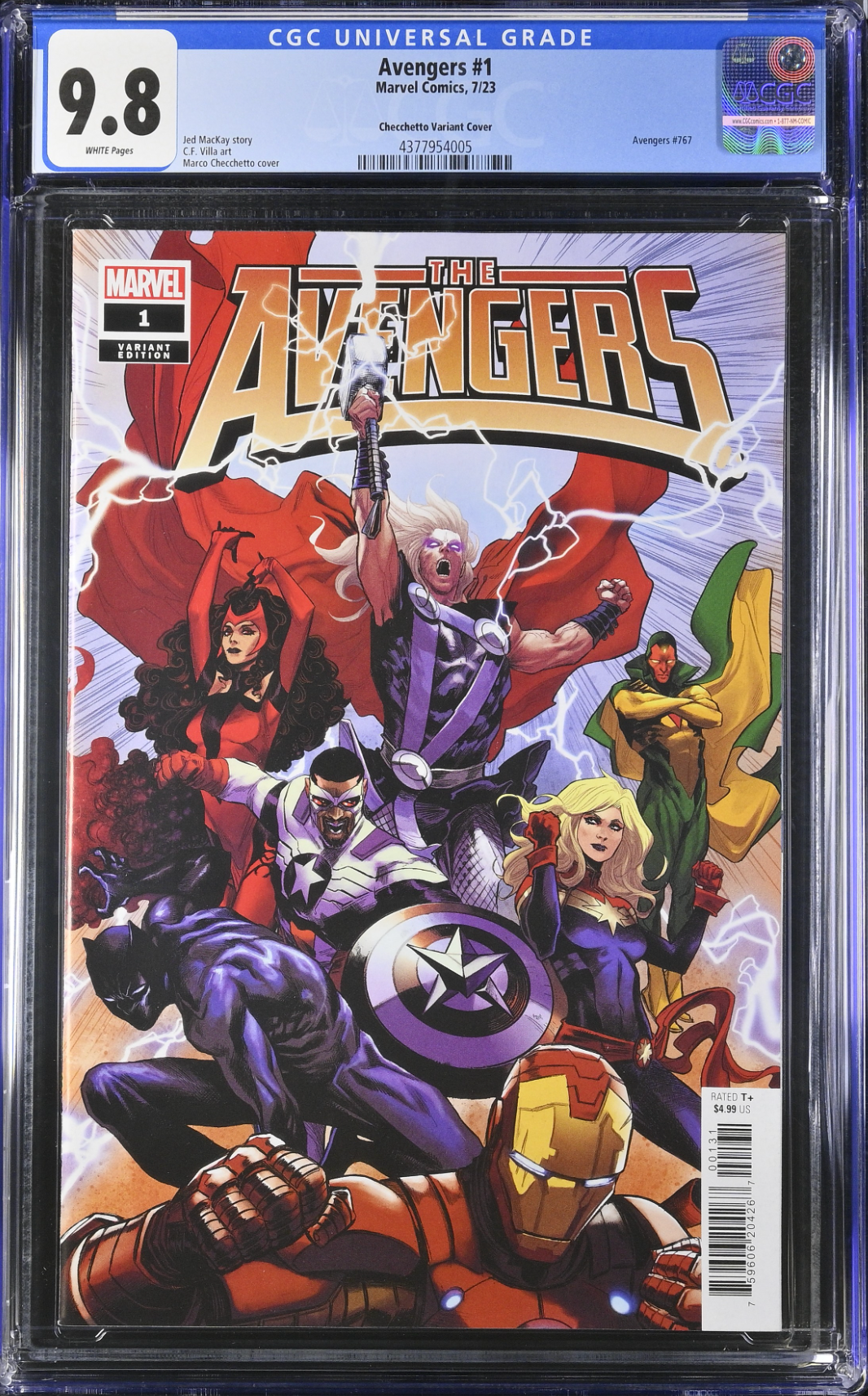 Avengers #1 Checchetto 1:25 Retailer Incentive Variant CGC 9.8