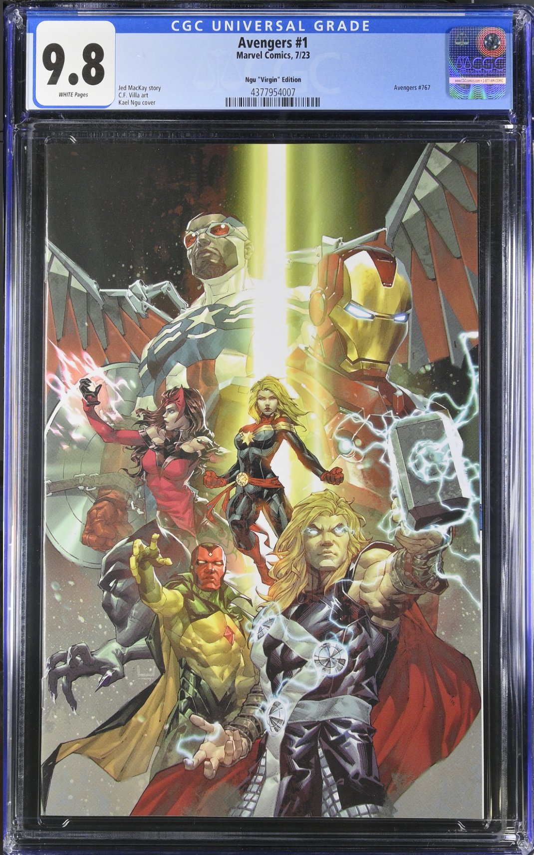 Avengers #1 Ngu 1:100 Virgin Retailer Incentive Variant CGC 9.8