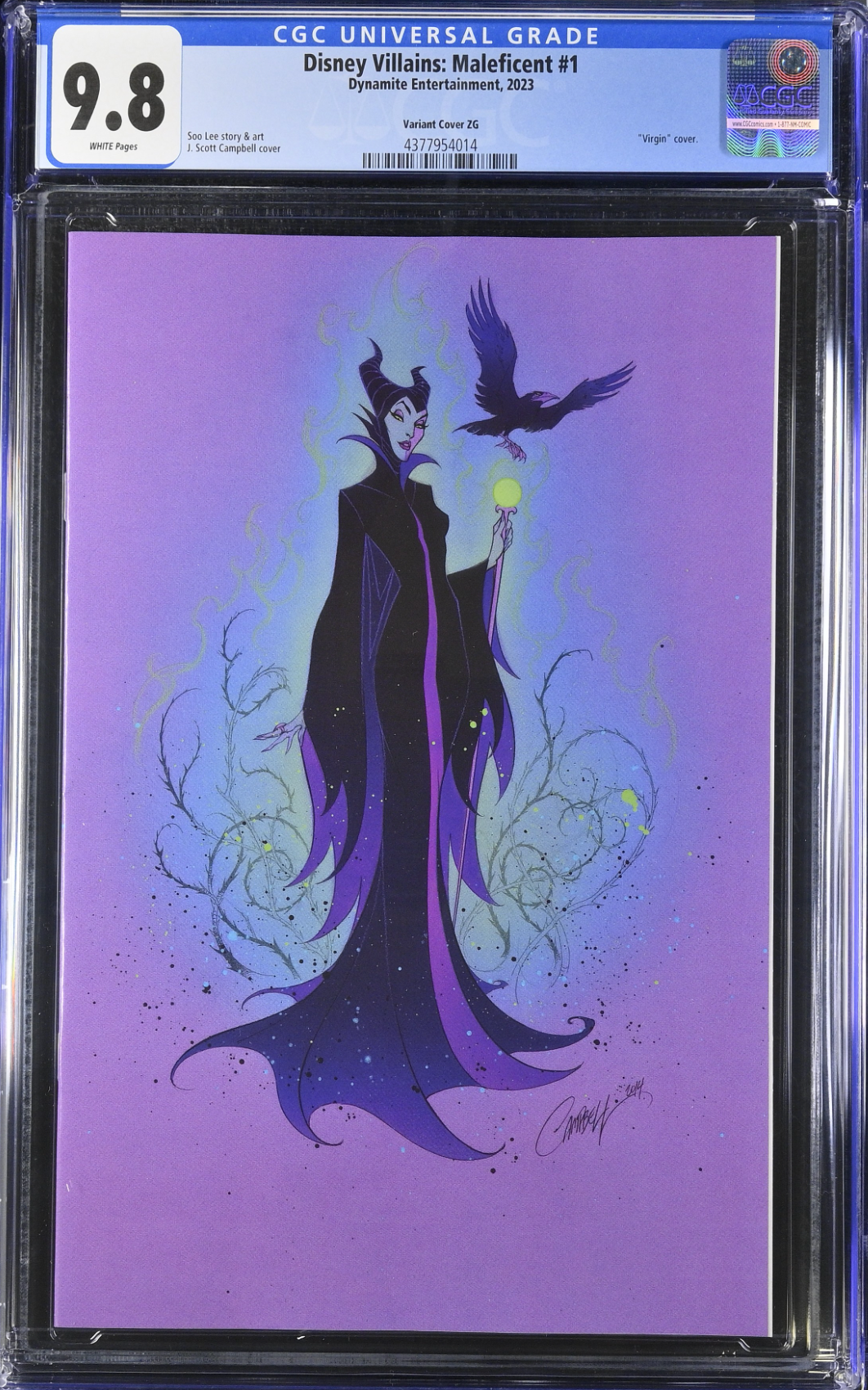 Disney Villains: Maleficent #1 Campbell Virgin Retailer Incentive Variant CGC 9.8