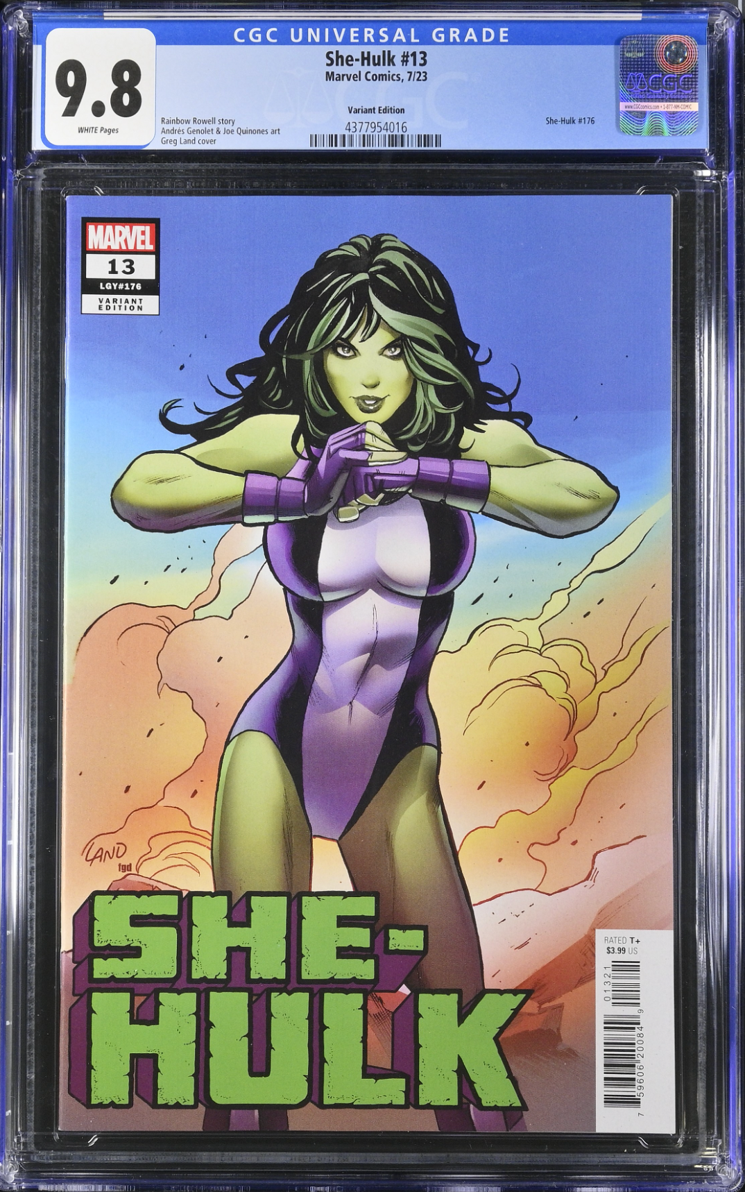 She-Hulk #13 Land Variant CGC 9.8