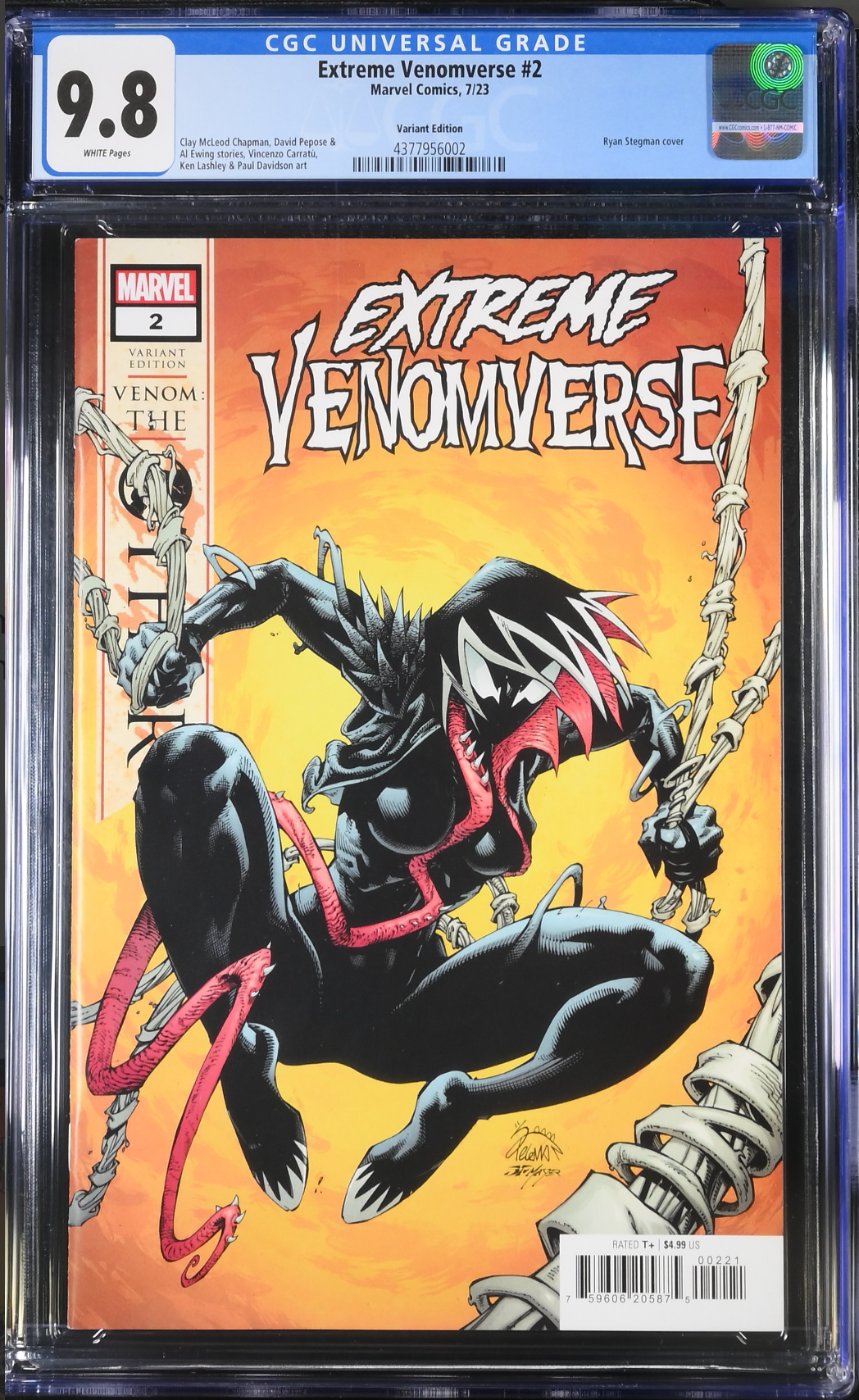 Extreme Venomverse #2 Stegman Variant CGC 9.8