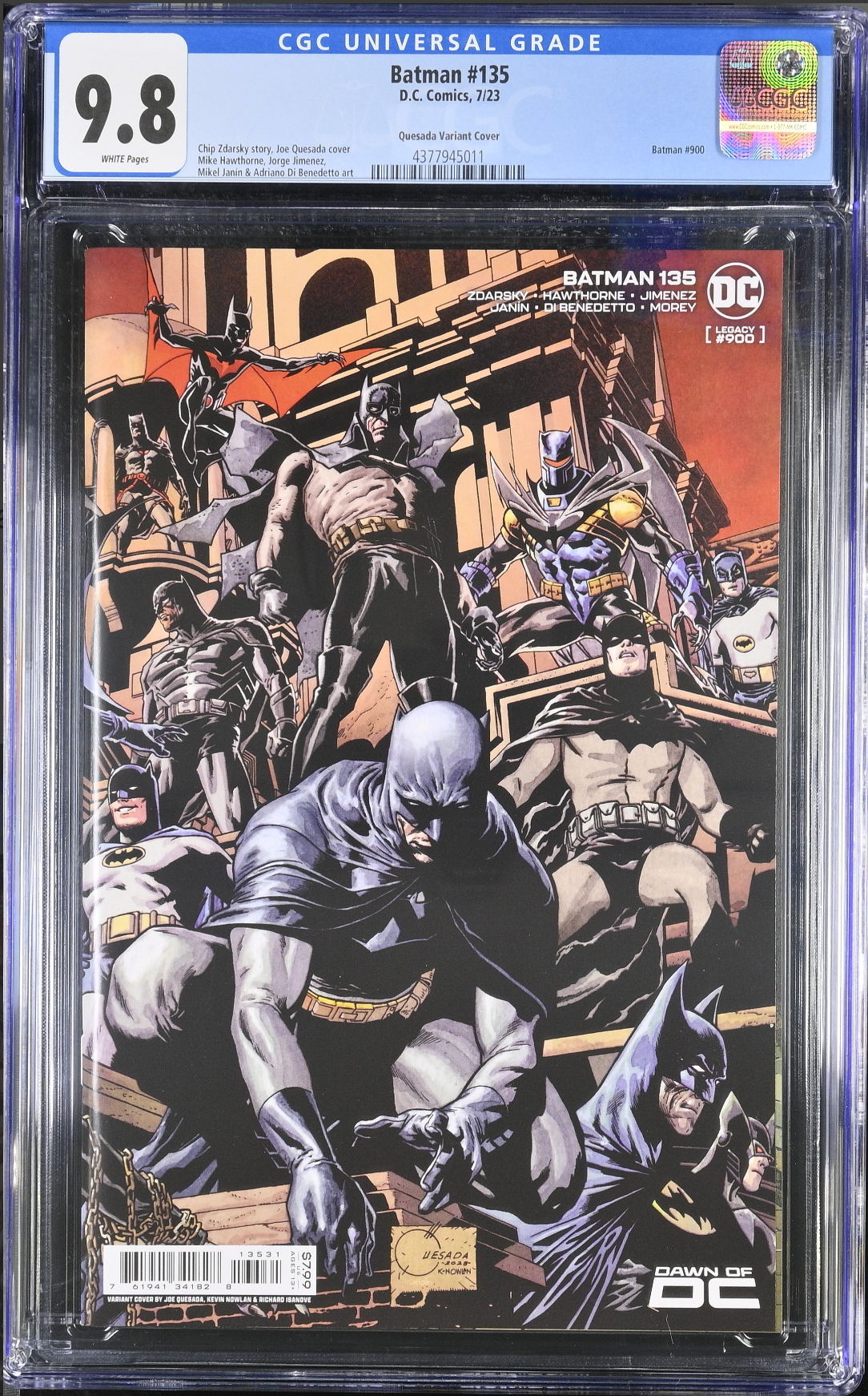 Batman #135 (#900) - Cover C - Quesada Connecting Variant CGC 9.8