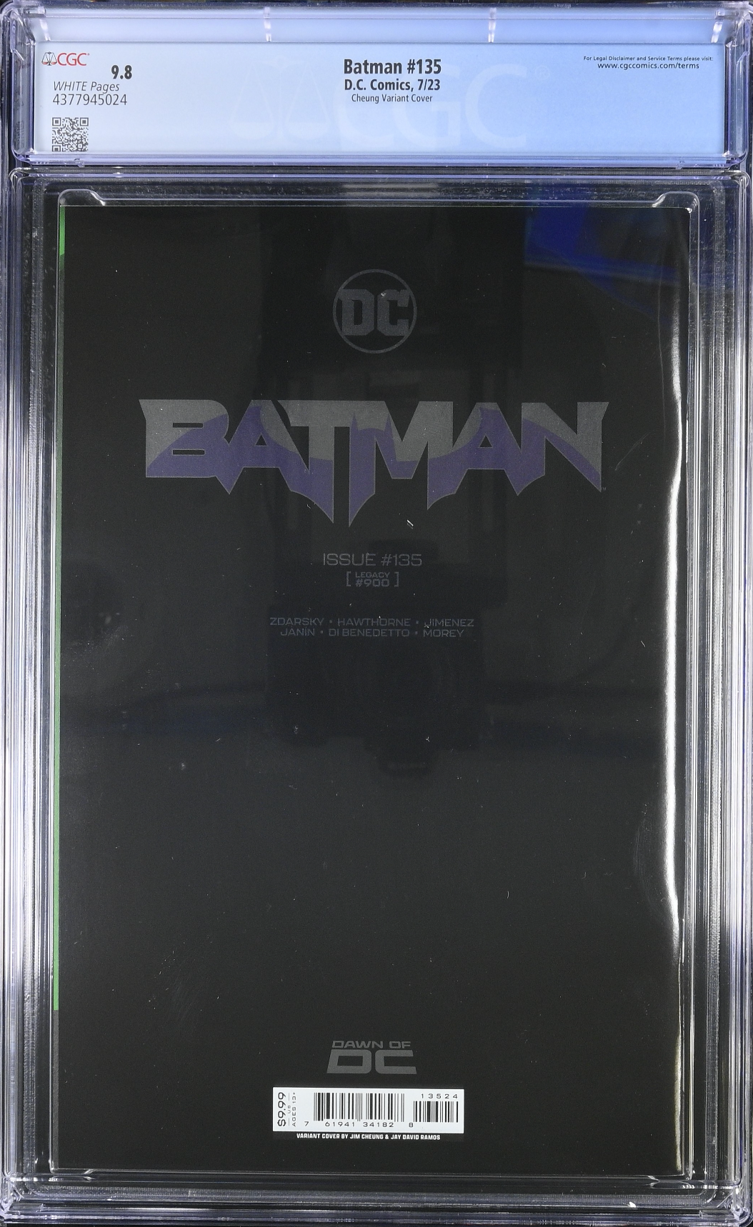 Batman #135 (#900) - Cover H - Cheung Foil Variant CGC 9.8