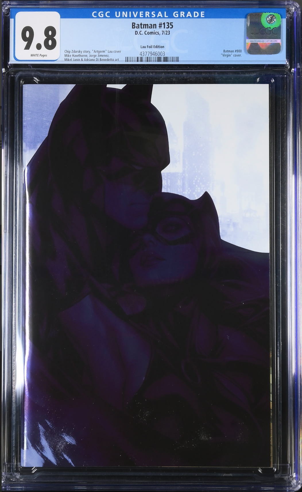 Batman #135 (#900) - Cover J - Artgerm 1:50  Foil Retailer Incentive Variant CGC 9.8