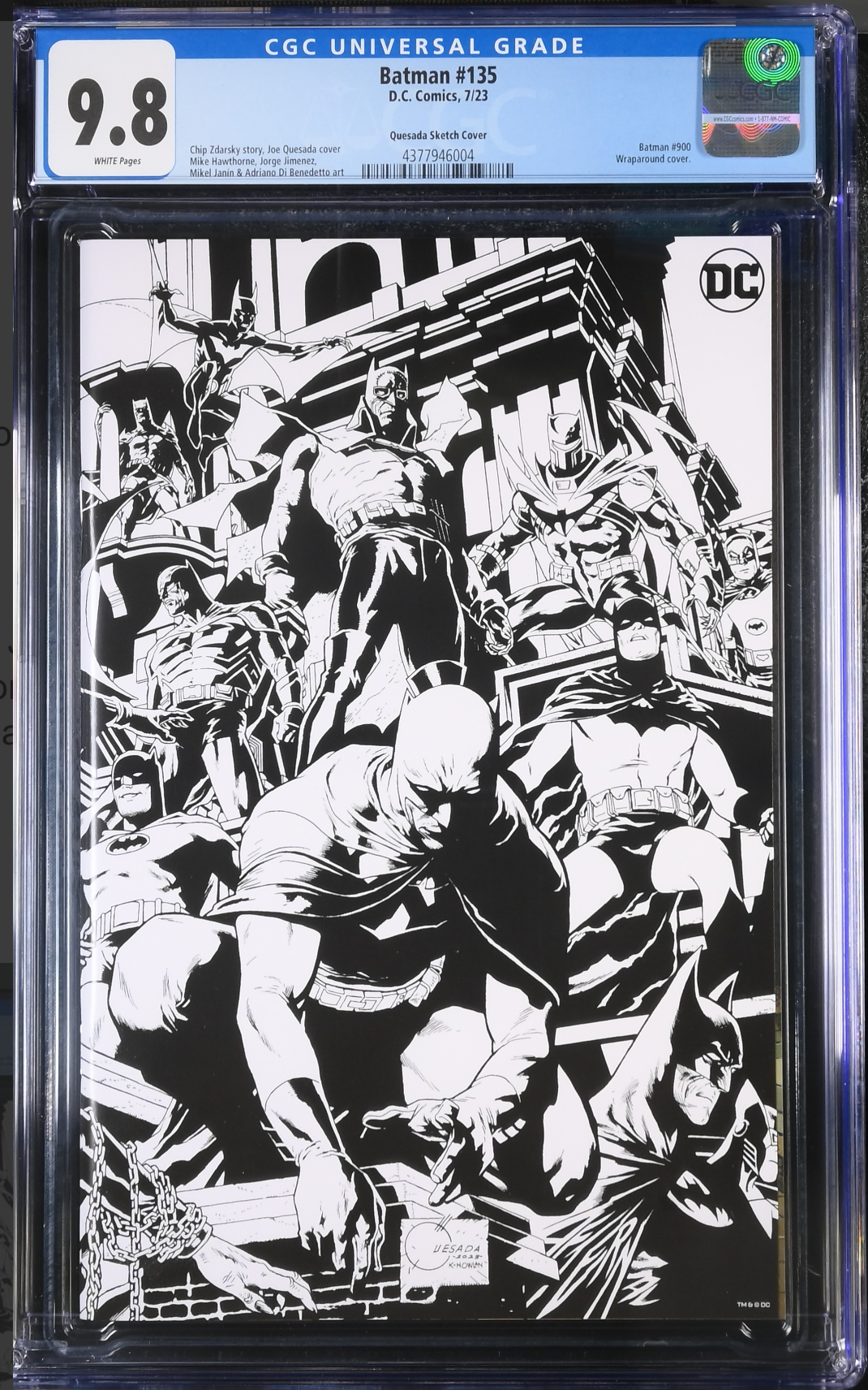 Batman #135 (#900) - Cover K - Quesada 1:100 Retailer Incentive Variant CGC 9.8