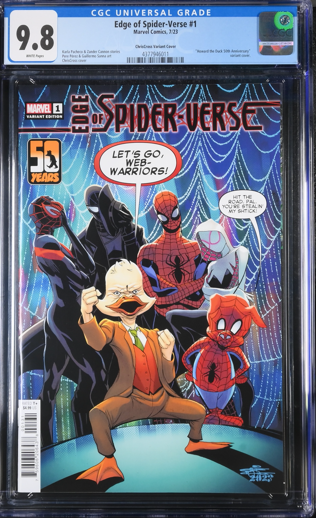 Edge of Spider-Verse (2023) #1 ChrisCross Variant CGC 9.8