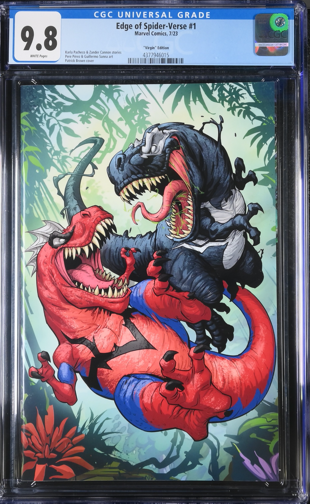 Edge of Spider-Verse (2023) #1 Brown 1:50 Virgin Retailer Incentive Variant CGC 9.8