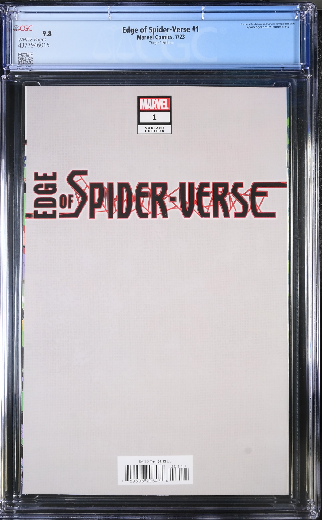 Edge of Spider-Verse (2023) #1 Brown 1:50 Virgin Retailer Incentive Variant CGC 9.8