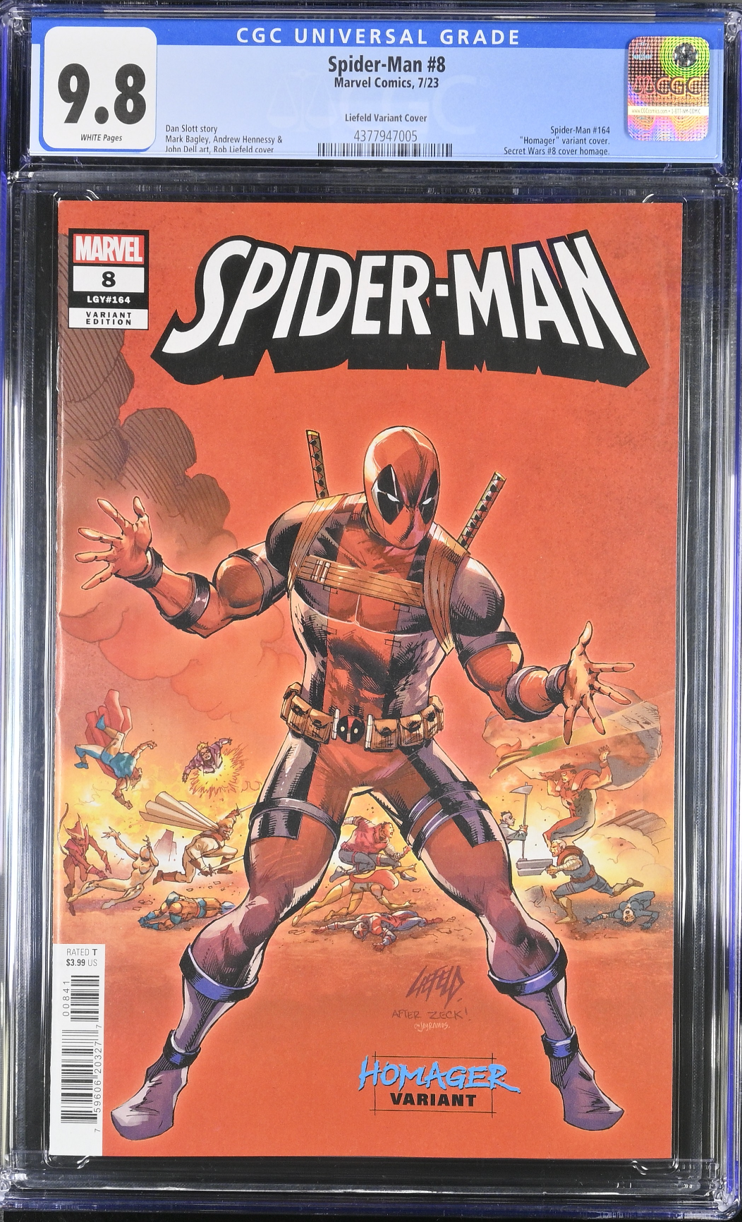 Spider-Man #8 Liefeld Variant Variant CGC 9.8 - First Full Spider-Boy