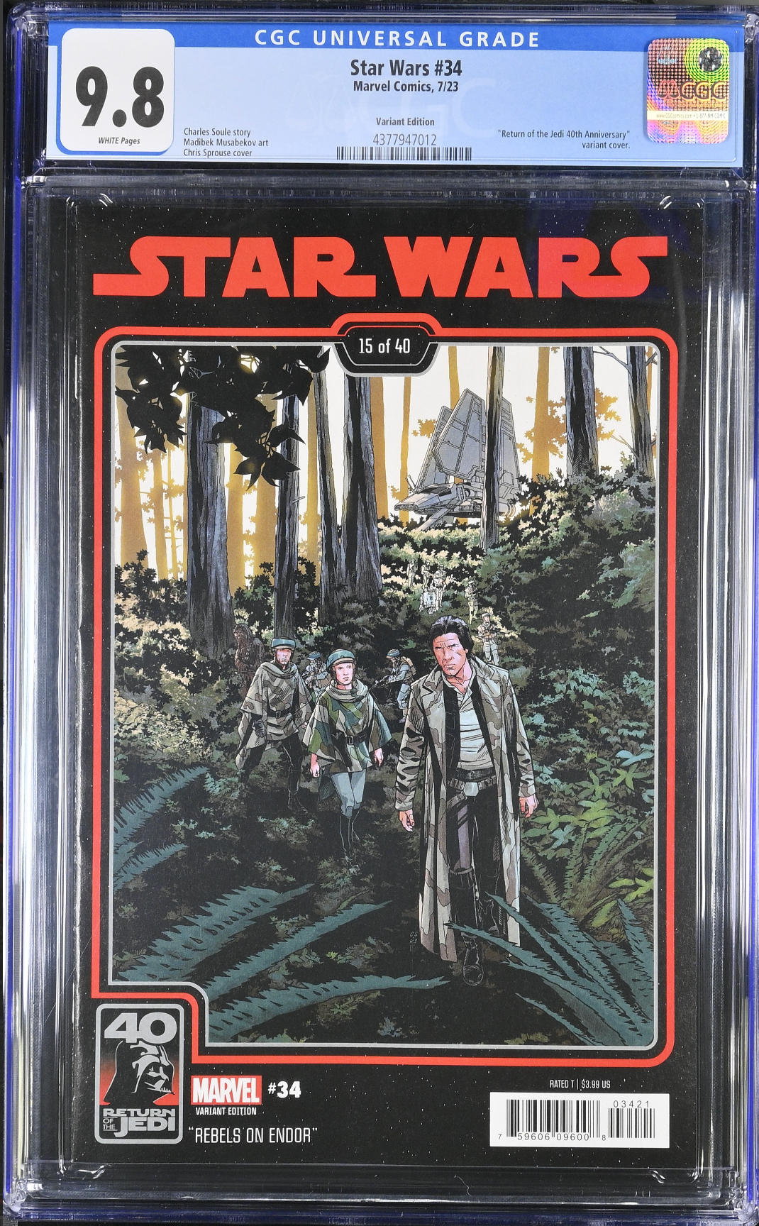 Star Wars #34 Sprouse Variant CGC 9.8