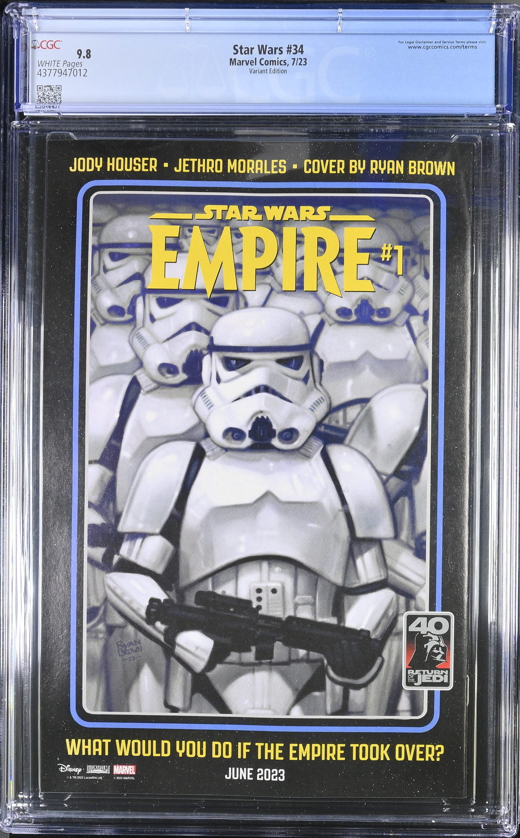 Star Wars #34 Sprouse Variant CGC 9.8