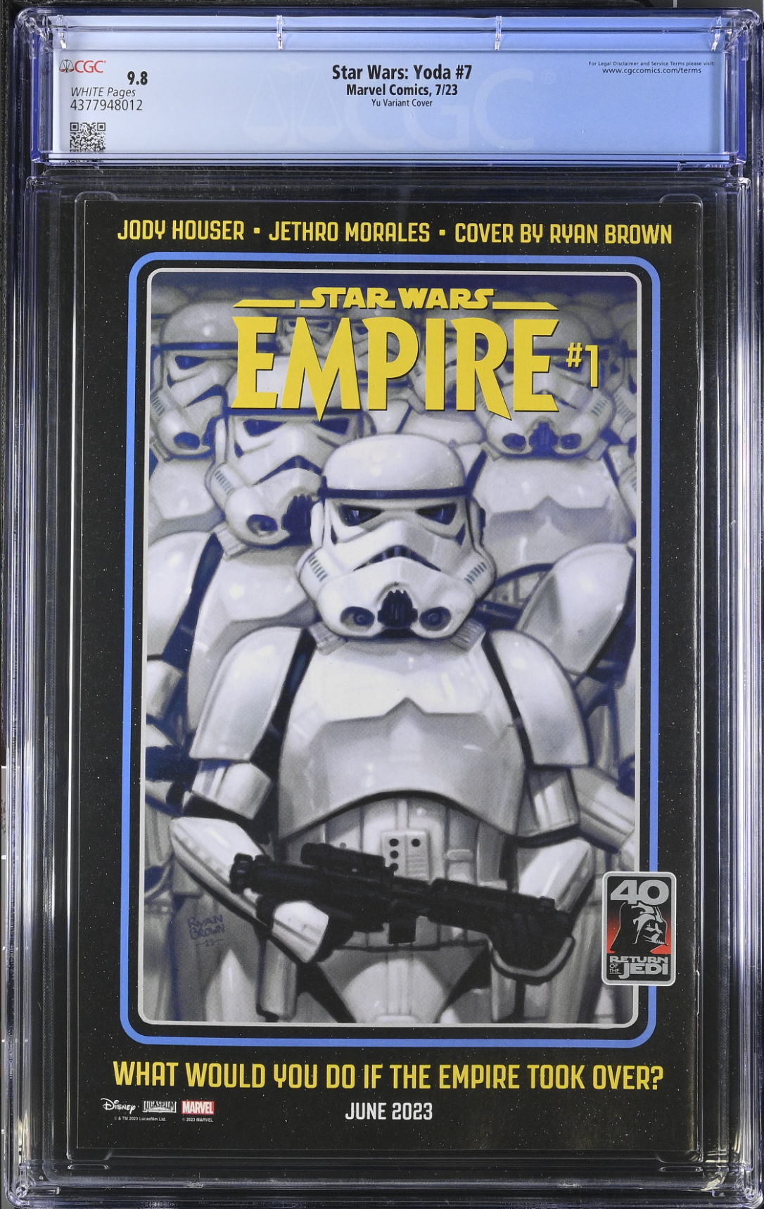 Star Wars: Yoda #7 Yu Variant CGC 9.8