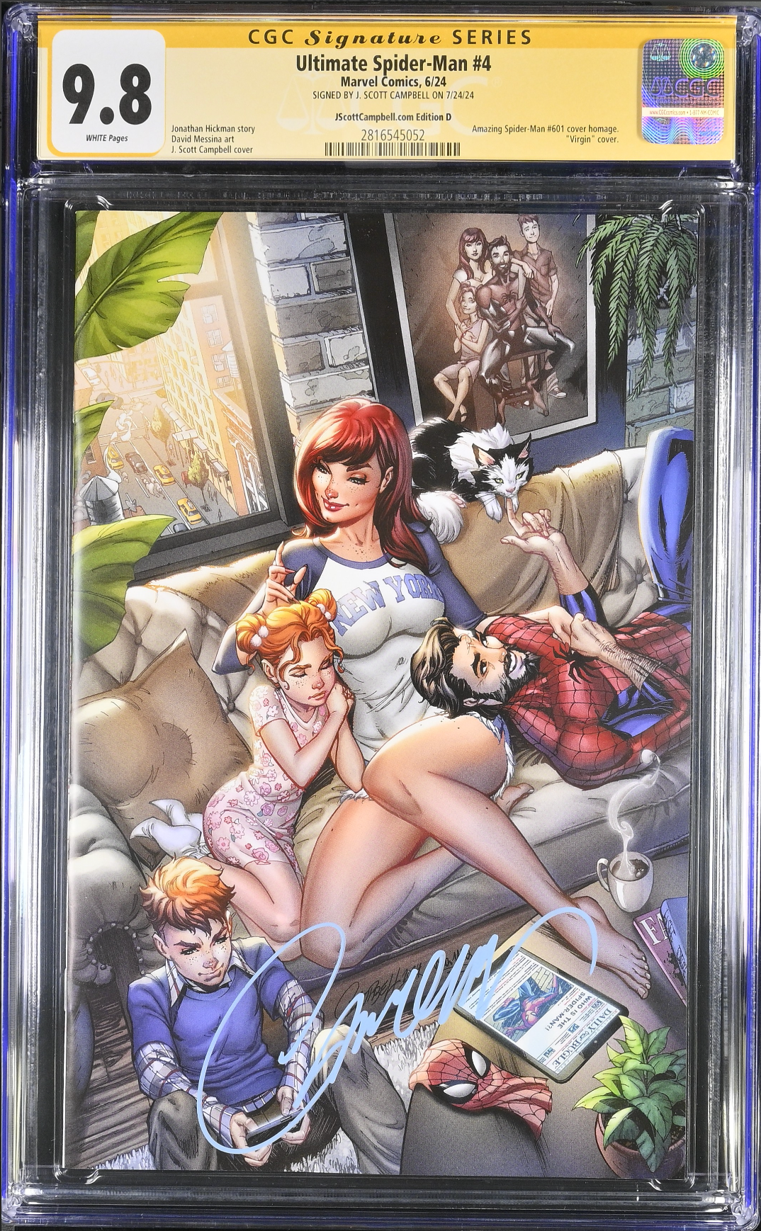 Ultimate Spider-Man #4 J. Scott Campbell Exclusive D SDDC Virgin CGC 9.8 SS