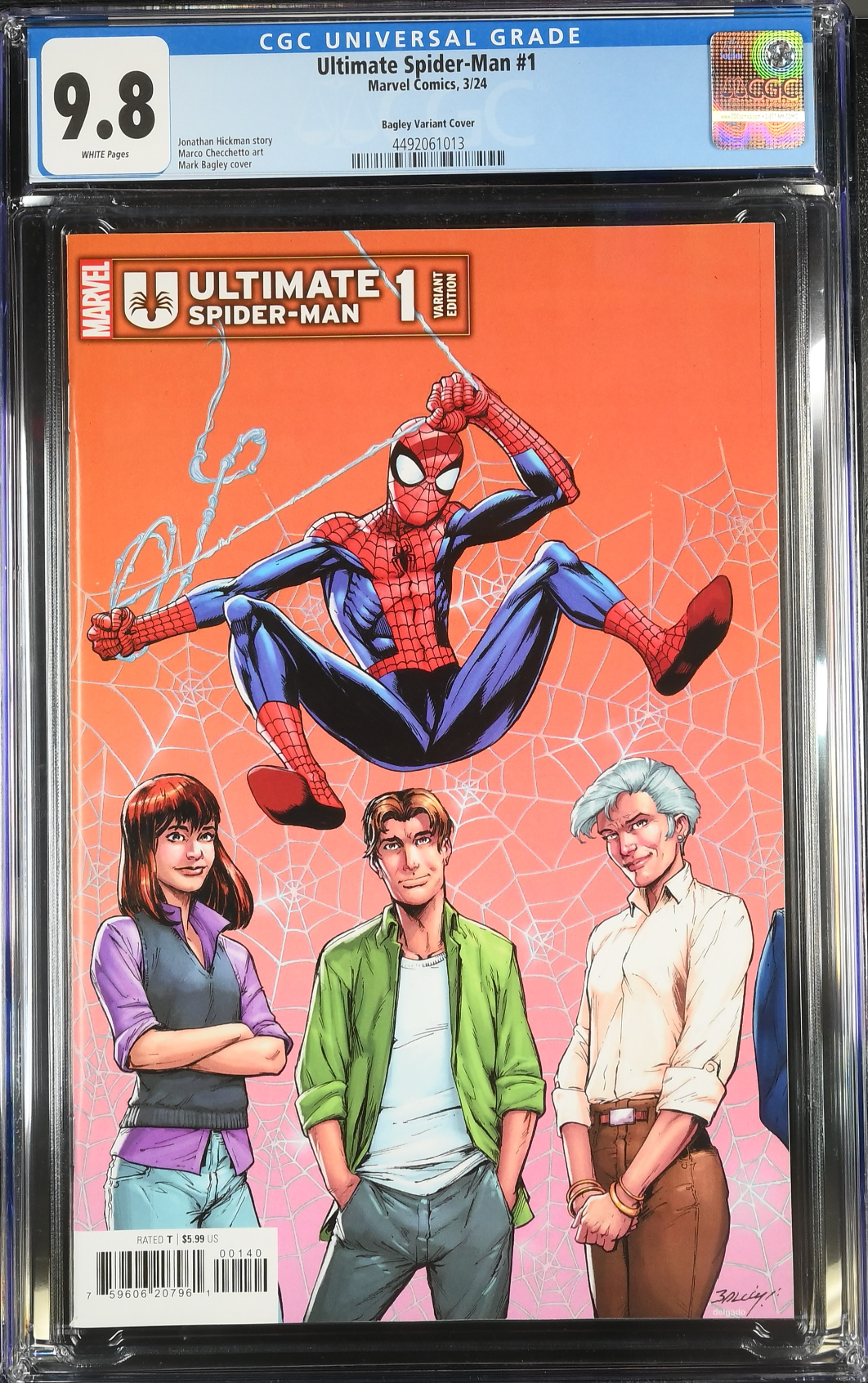 Ultimate Spider-Man #1 Bagley Connecting Variant CGC 9.8