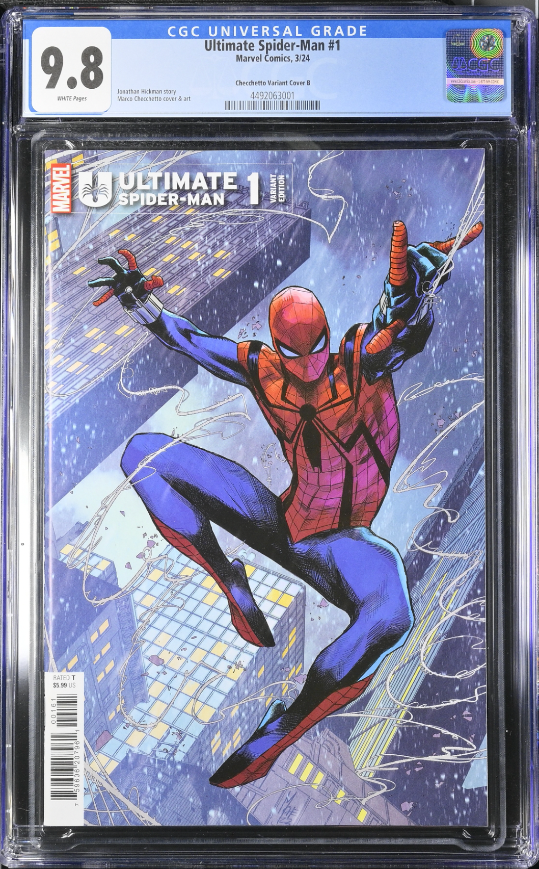 Ultimate Spider-Man #1 Checchetto Costume Variant B CGC 9.8