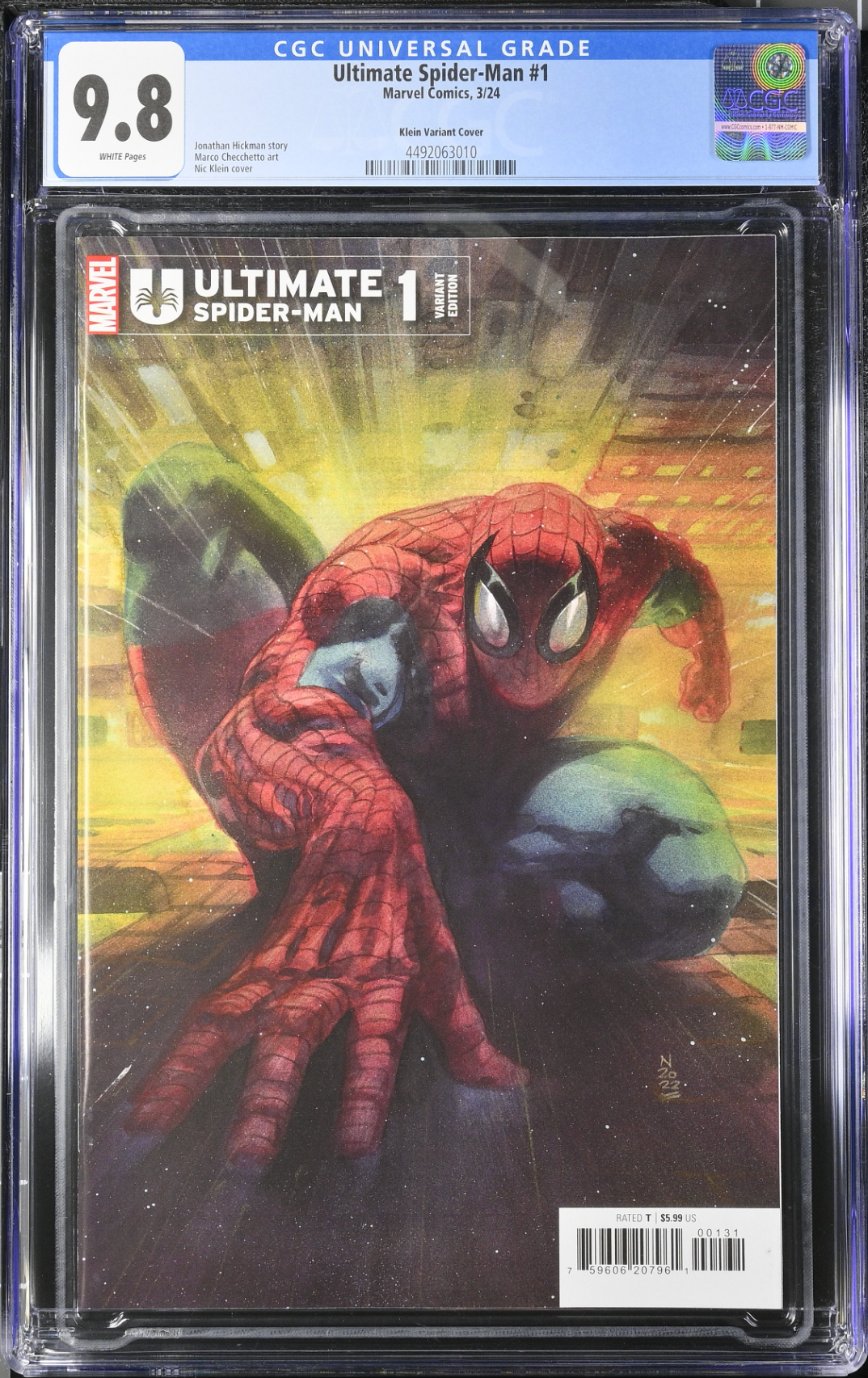 Ultimate Spider-Man #1 Klein Variant CGC 9.8