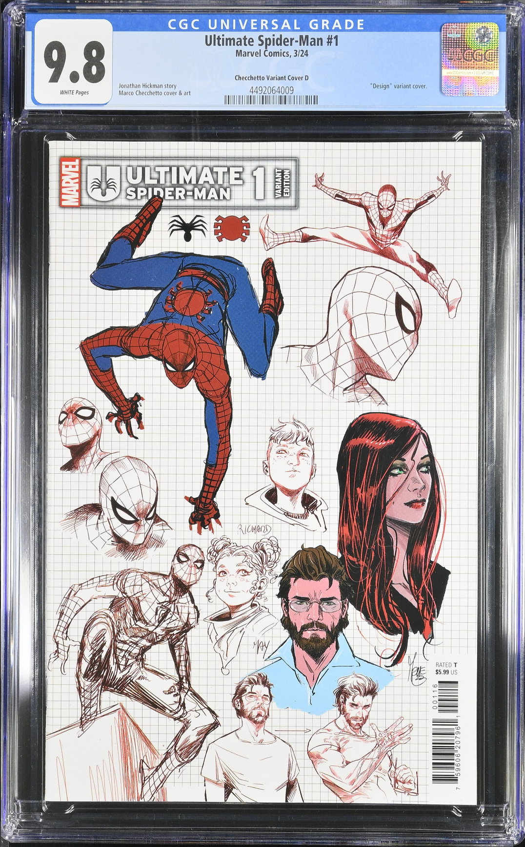 Ultimate Spider-Man #1 Checchetto Design 1:10 Retailer Incentive CGC 9.8