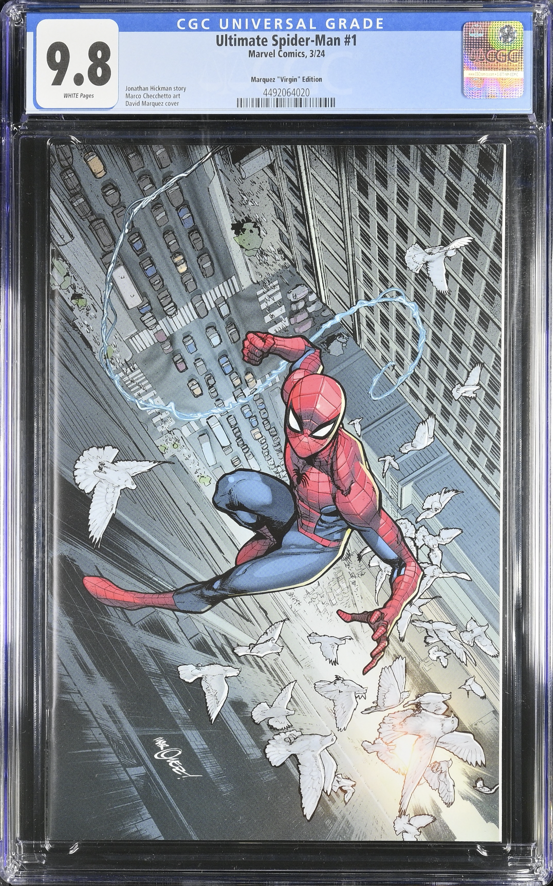 Ultimate Spider-Man #1 Marquez 1:100 Virgin Retailer Incentive CGC 9.8