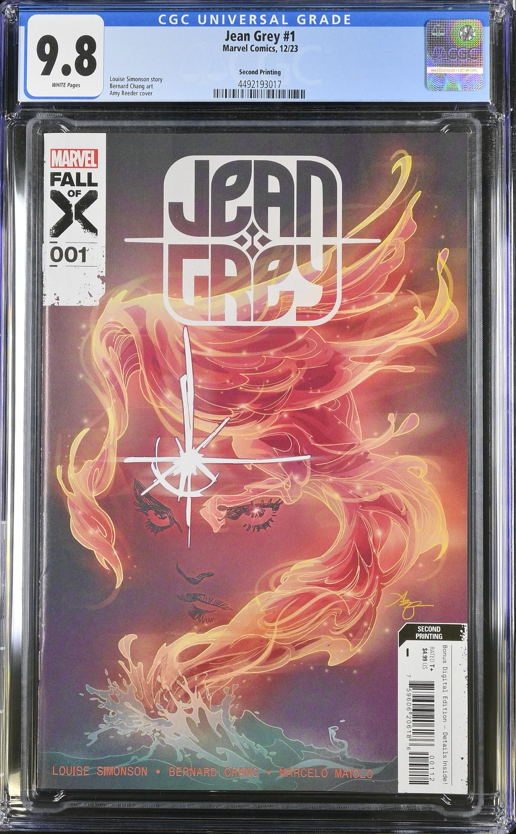 Jean Grey #1 Second Printing CGC 9.8