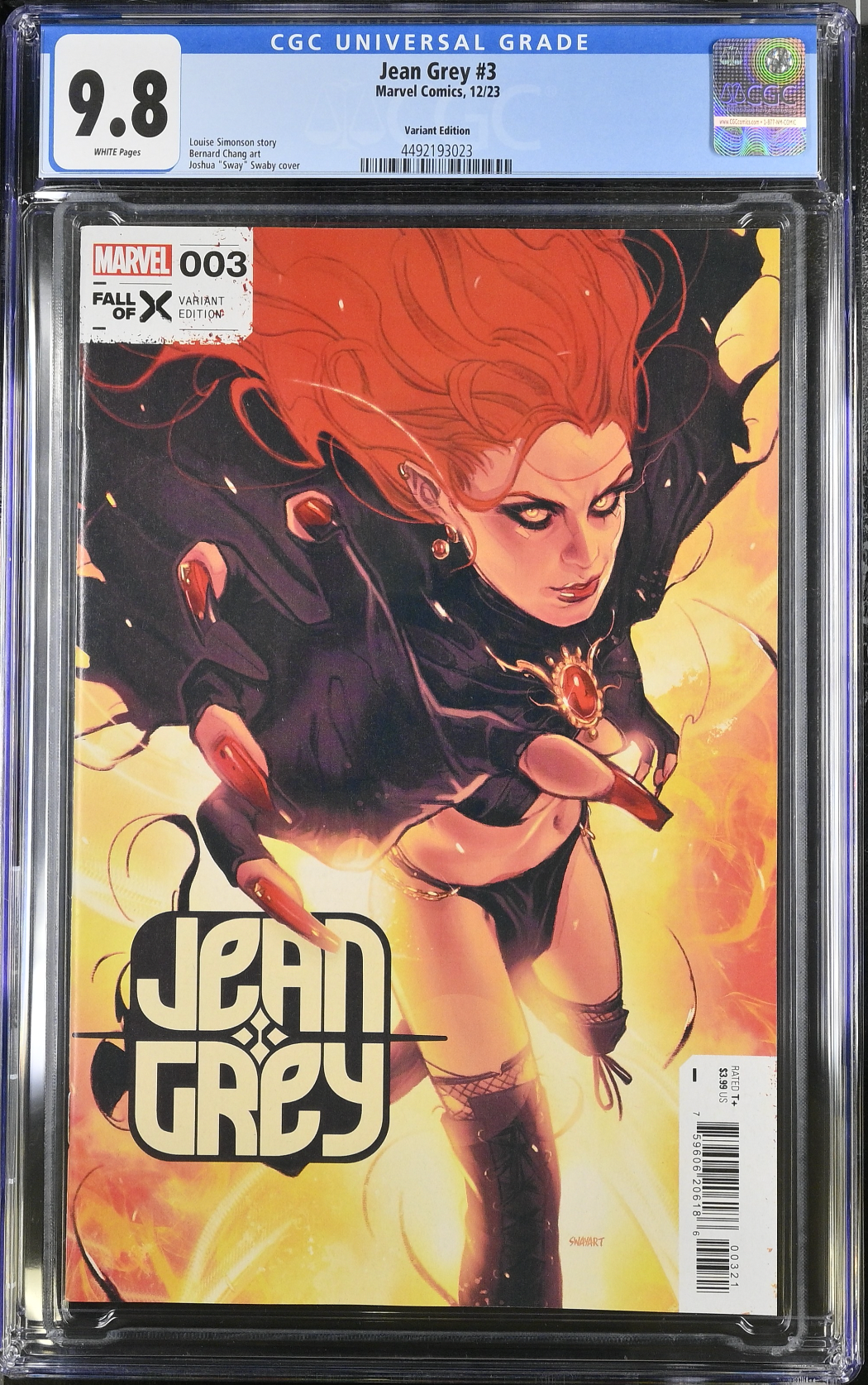 Jean Grey #3 Swaby Variant CGC 9.8