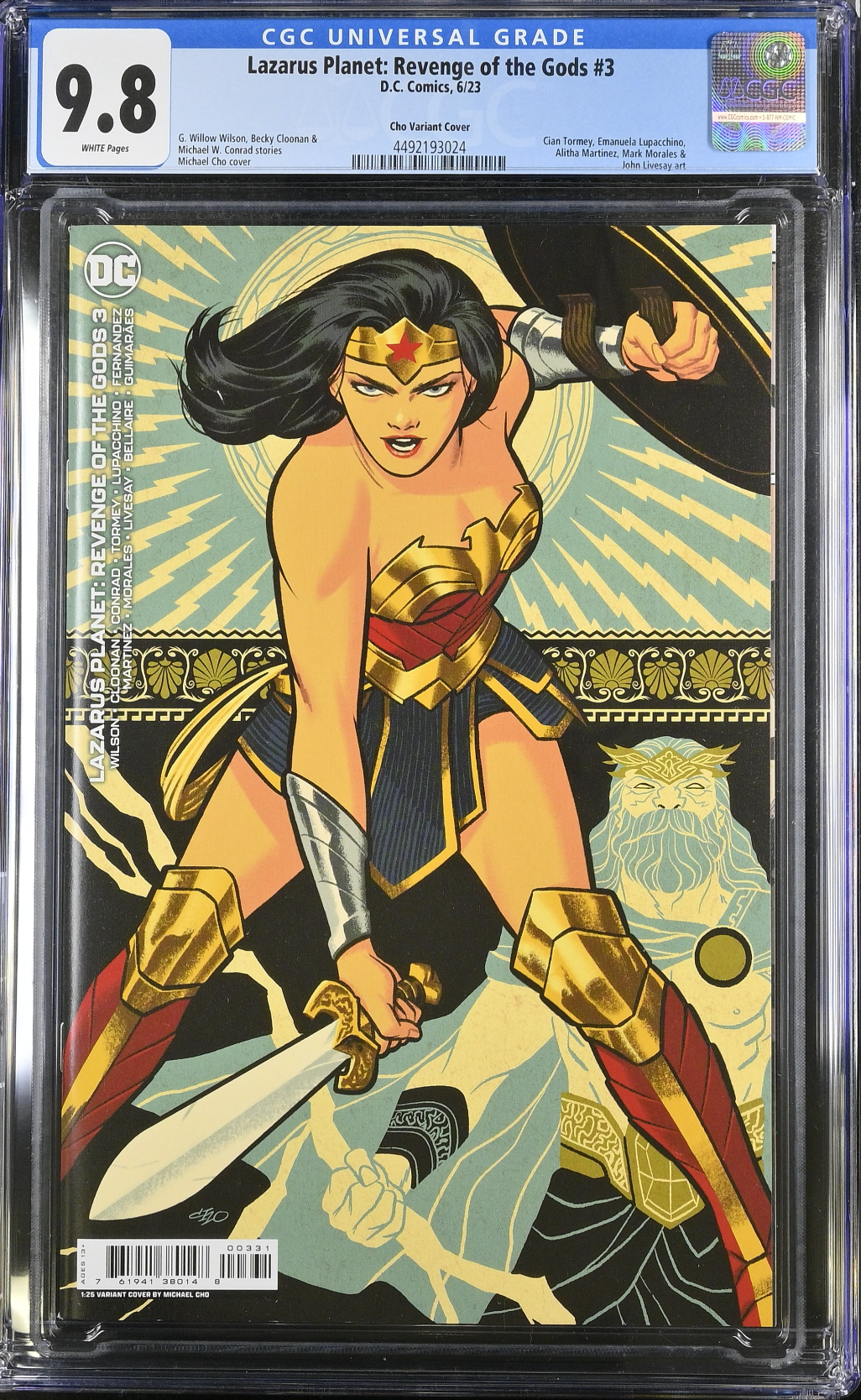 Lazarus Planet: Revenge of the Gods #3 Cho 1:25 Retailer Incentive Variant CGC 9.8