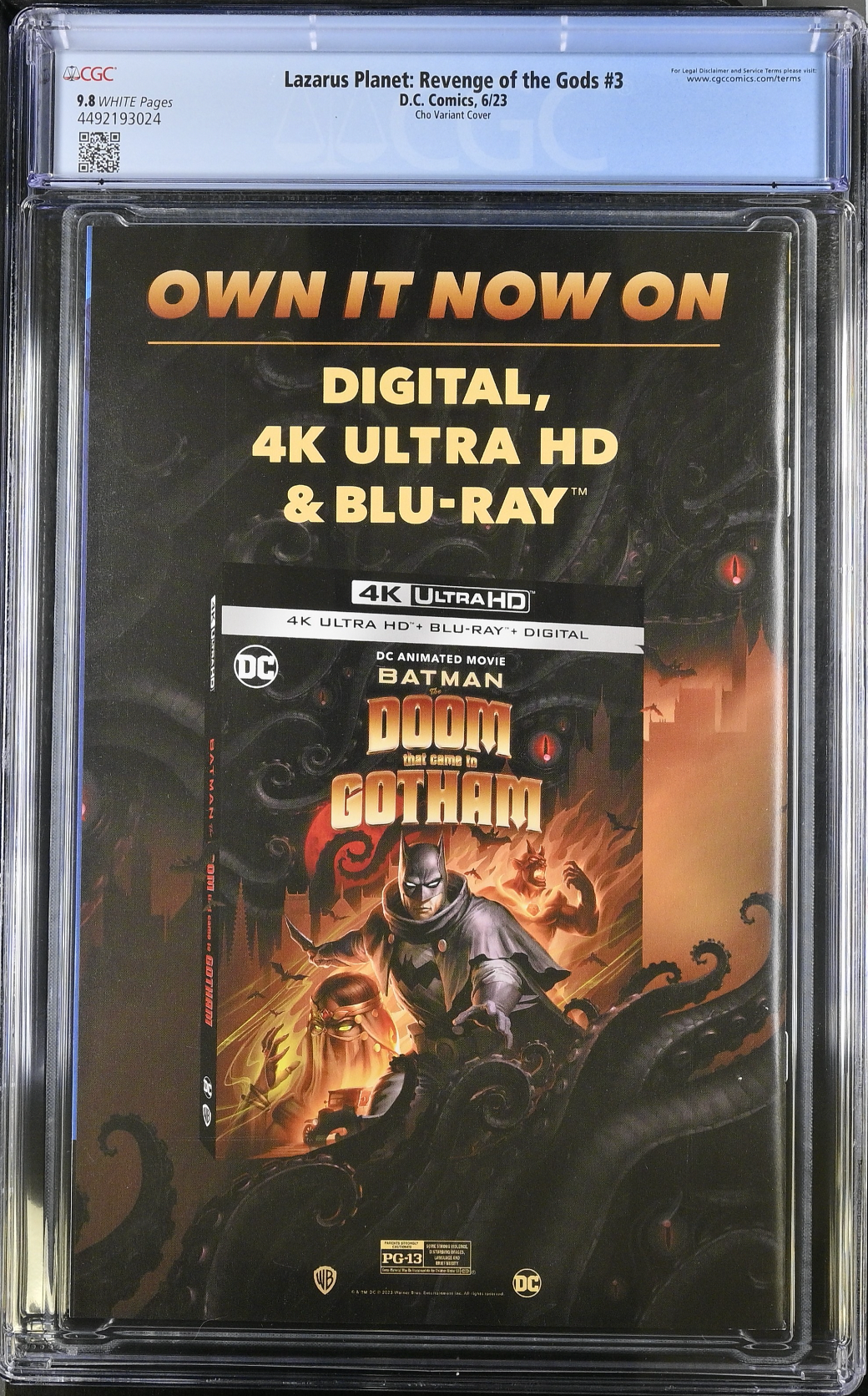 Lazarus Planet: Revenge of the Gods #3 Cho 1:25 Retailer Incentive Variant CGC 9.8