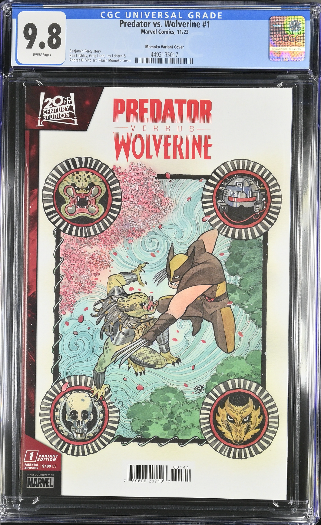 Predator vs. Wolverine #1 Momoko Variant CGC 9.8