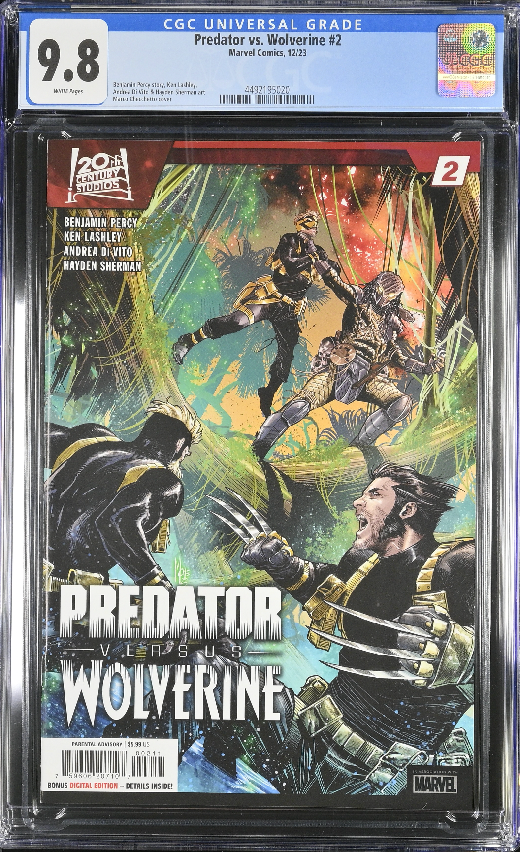 Predator vs. Wolverine #2 CGC 9.8