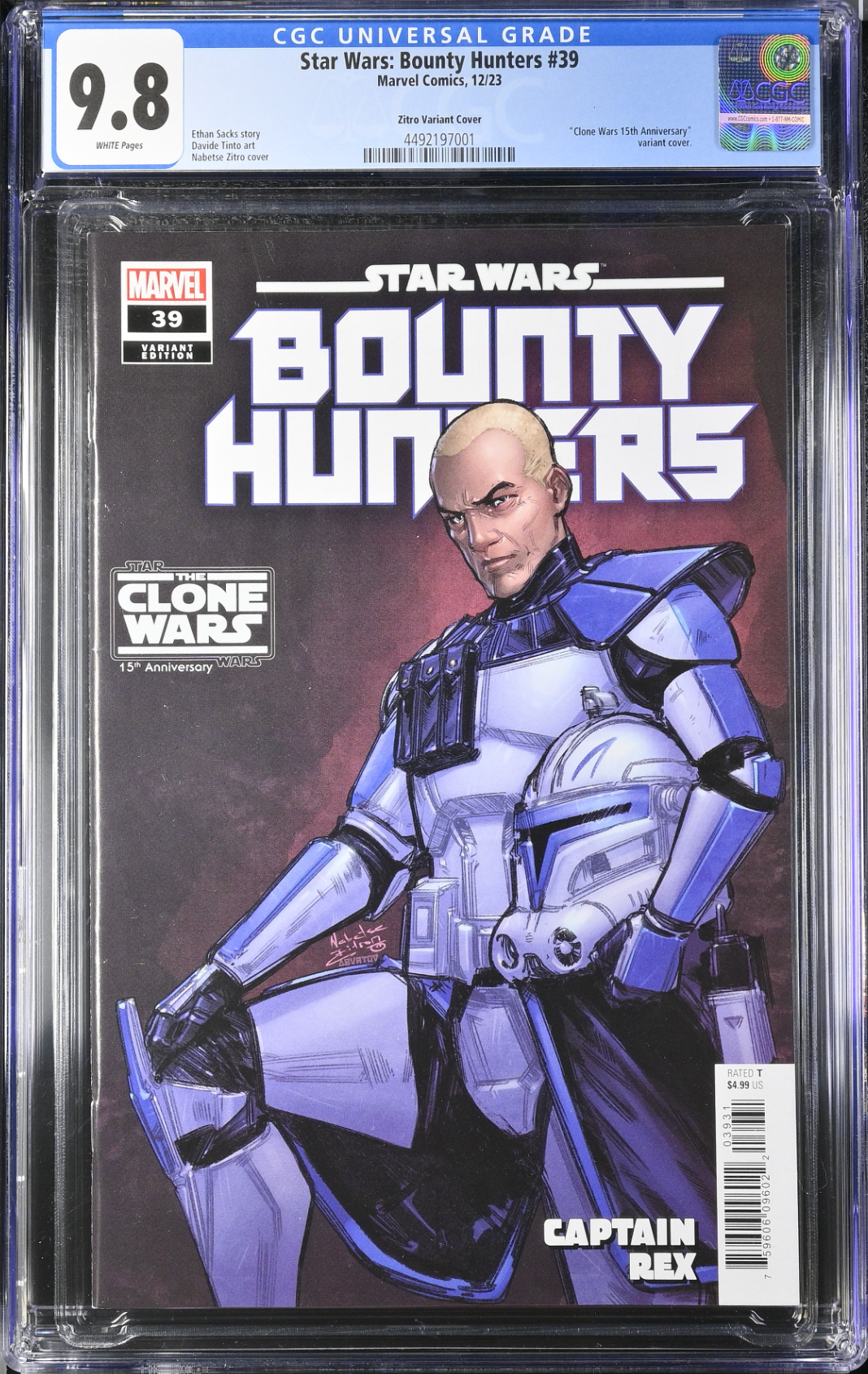 Star Wars: Bounty Hunters #39 Zitro Variant CGC 9.8