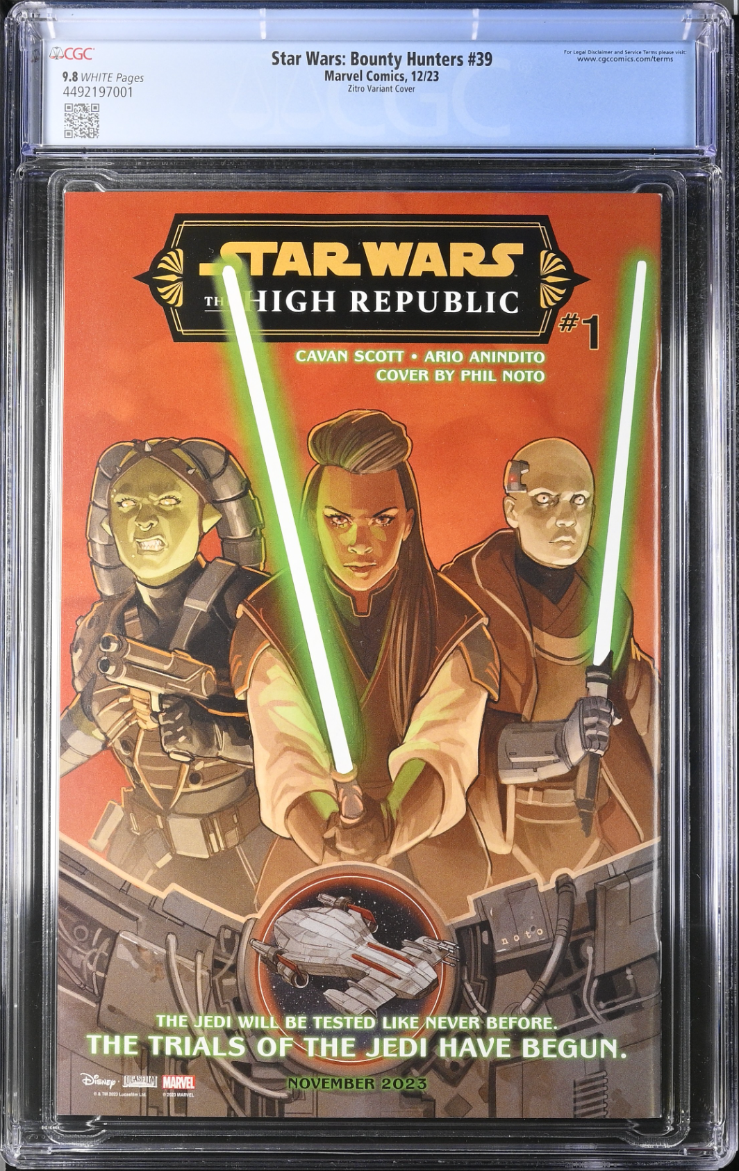 Star Wars: Bounty Hunters #39 Zitro Variant CGC 9.8