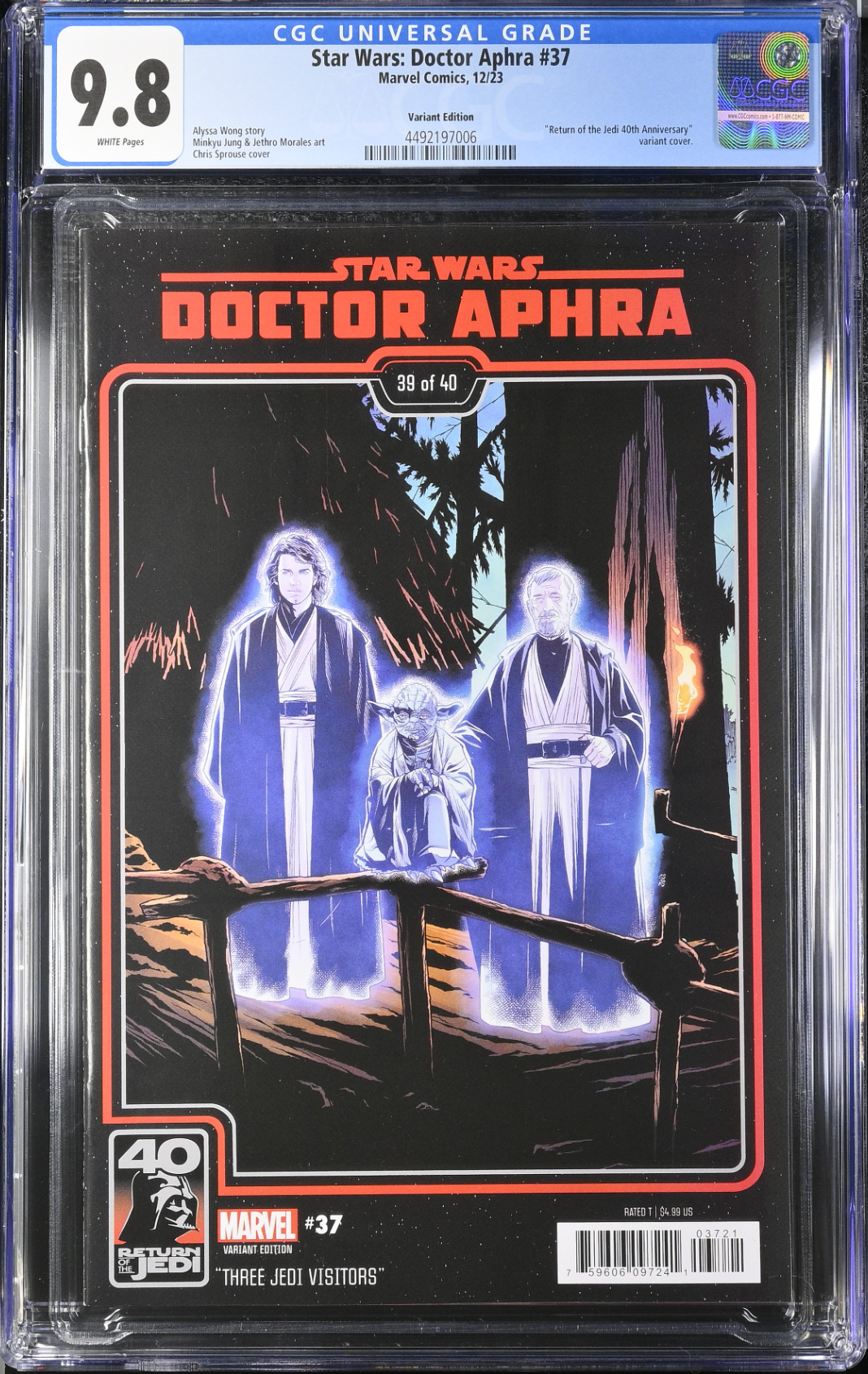 Star Wars: Doctor Aphra #37 Sprouse Variant CGC 9.8