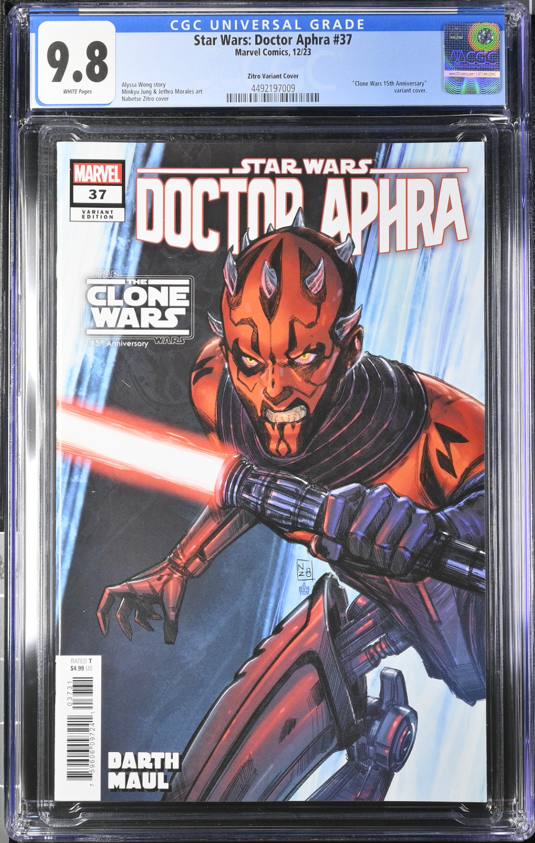 Star Wars: Doctor Aphra #37 Zitro Variant CGC 9.8