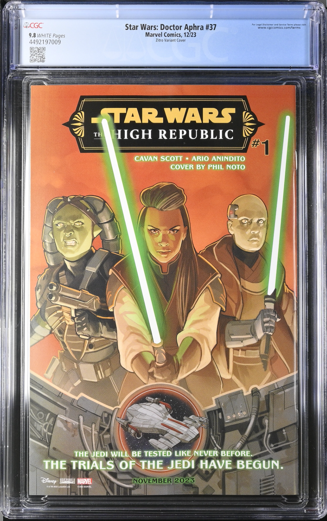 Star Wars: Doctor Aphra #37 Zitro Variant CGC 9.8