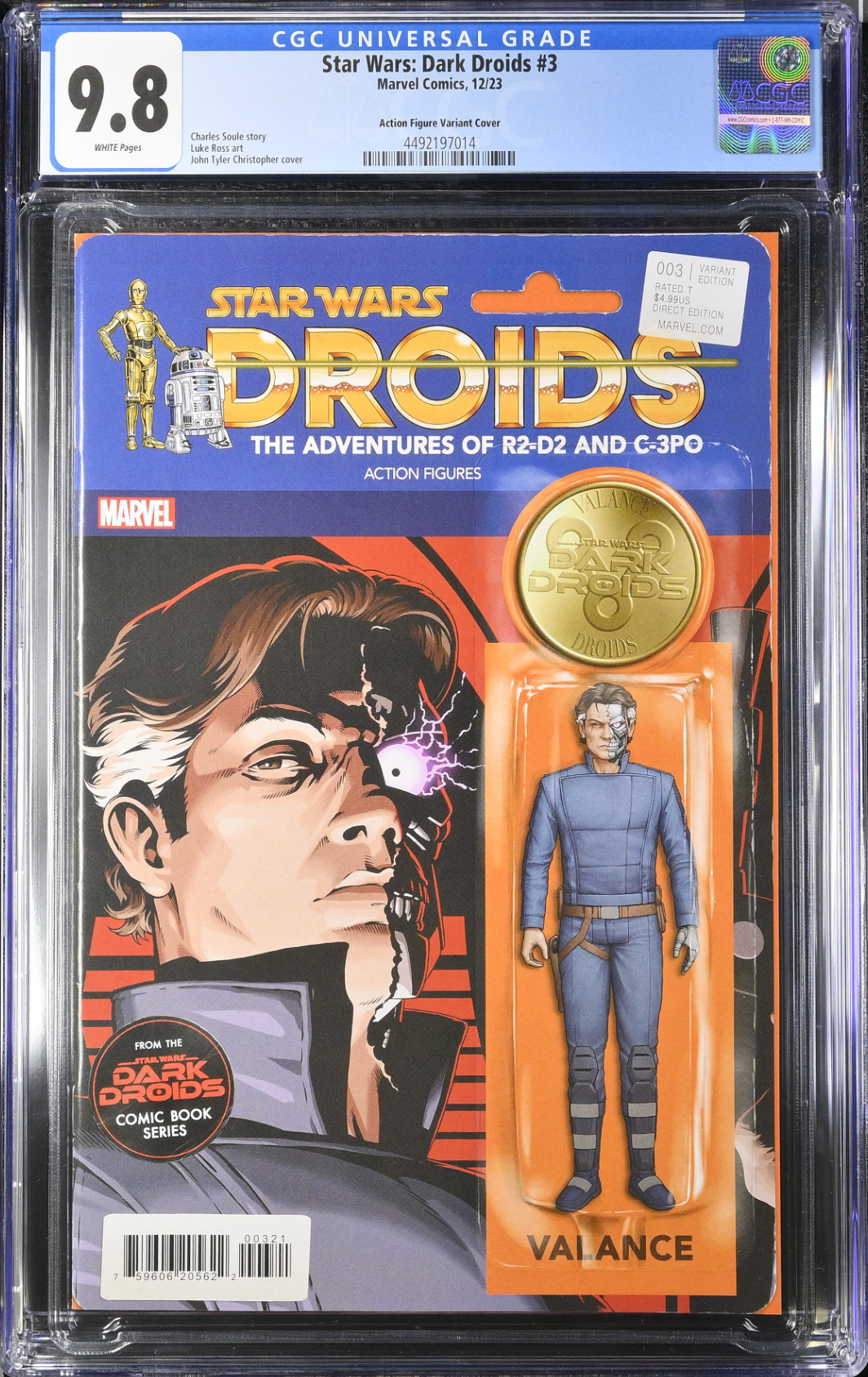 Star Wars: Dark Droids #3 Action Figure Variant CGC 9.8