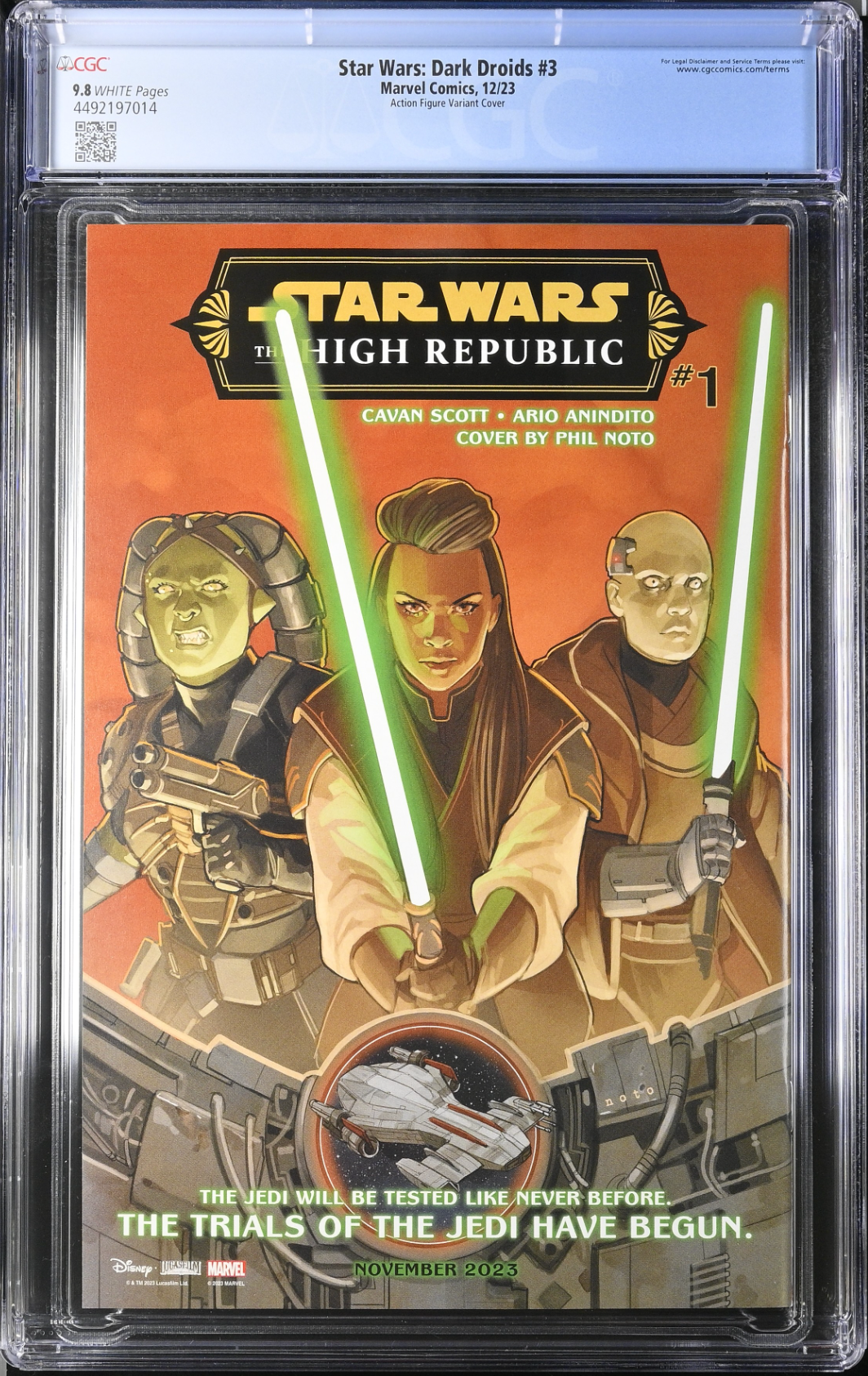 Star Wars: Dark Droids #3 Action Figure Variant CGC 9.8