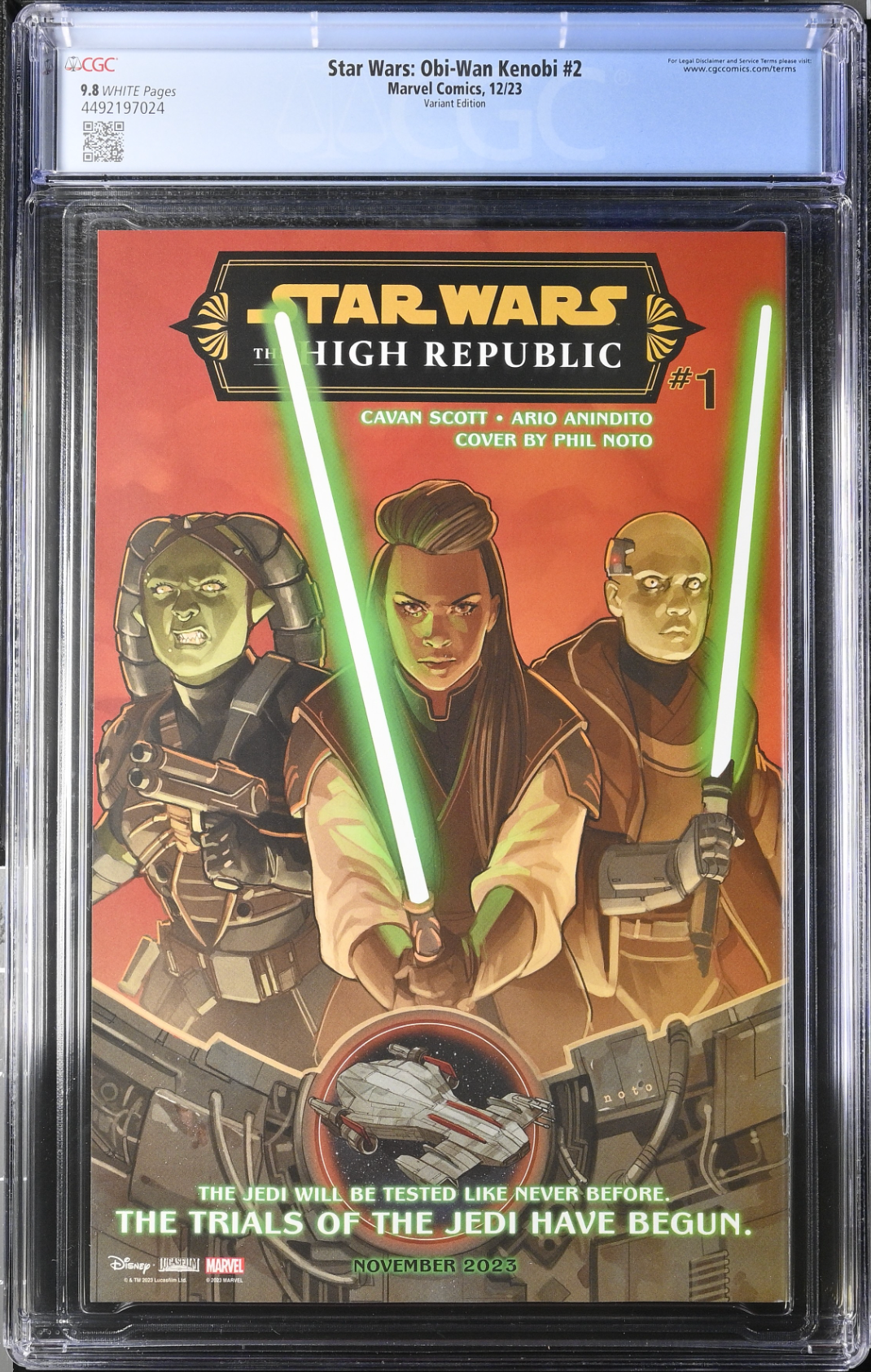 Star Wars: Obi-Wan Kenobi #2 Rahzzah Variant CGC 9.8