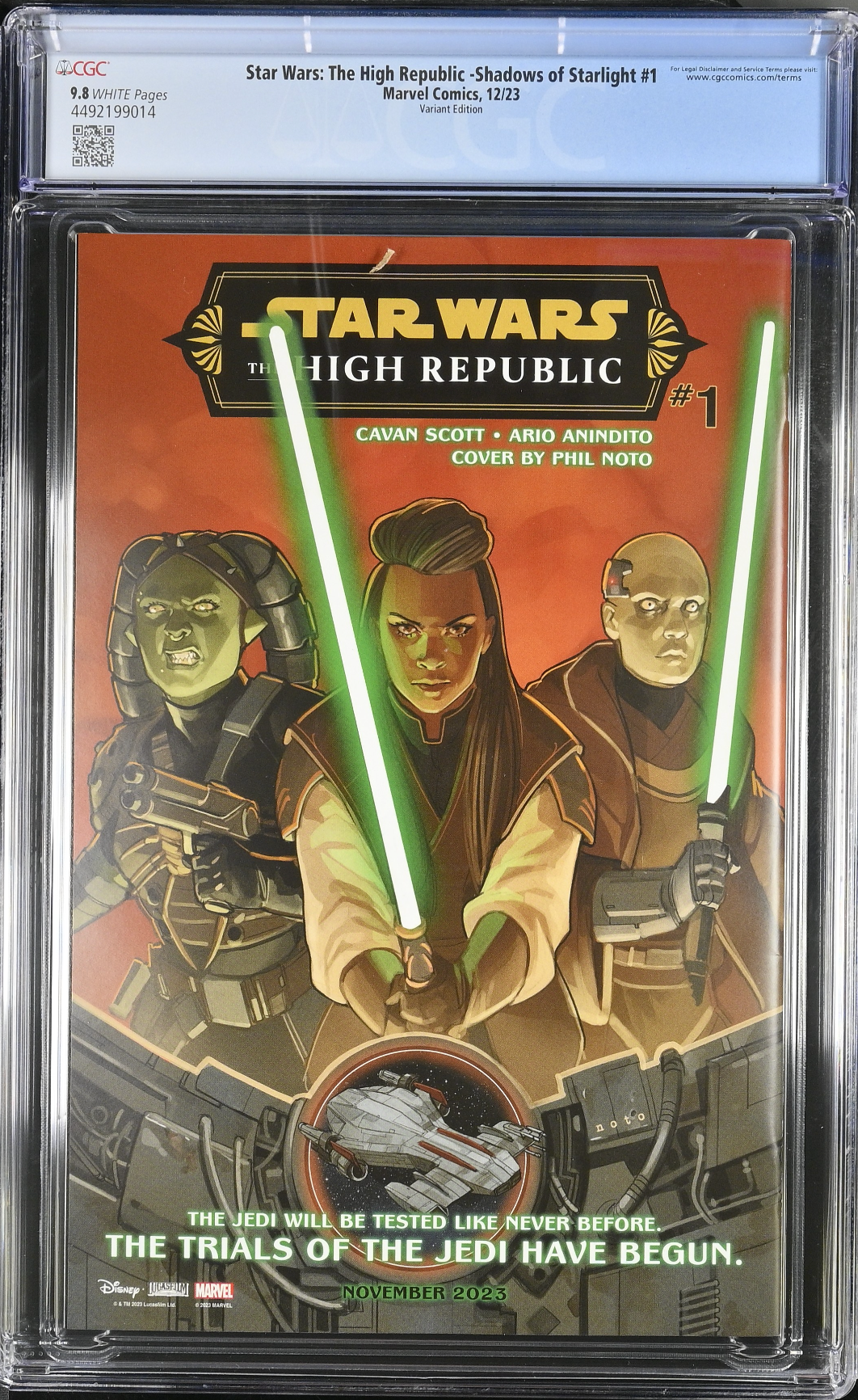 Star Wars: The High Republic - Shadows of Starlight #1 Garbett Variant CGC 9.8