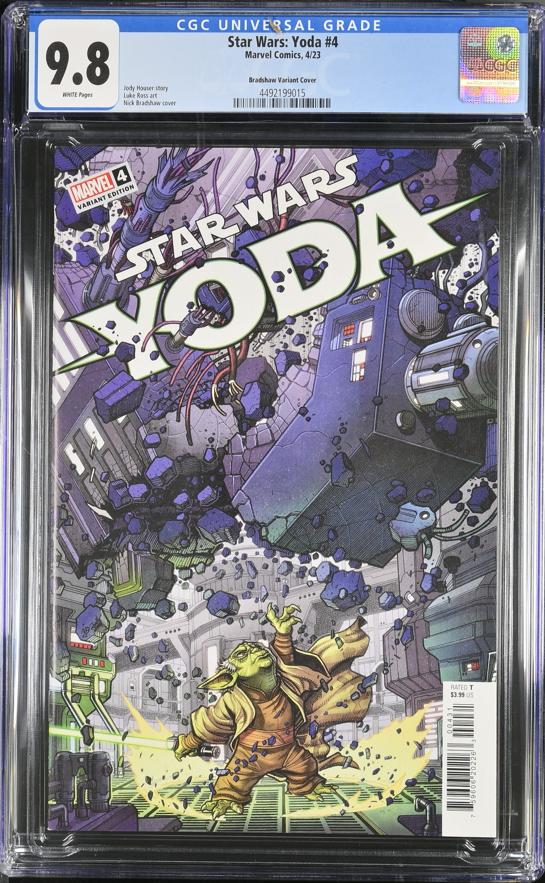 Star Wars: Yoda #4 Bradshaw 1:25 Retailer Incentive Variant CGC 9.8
