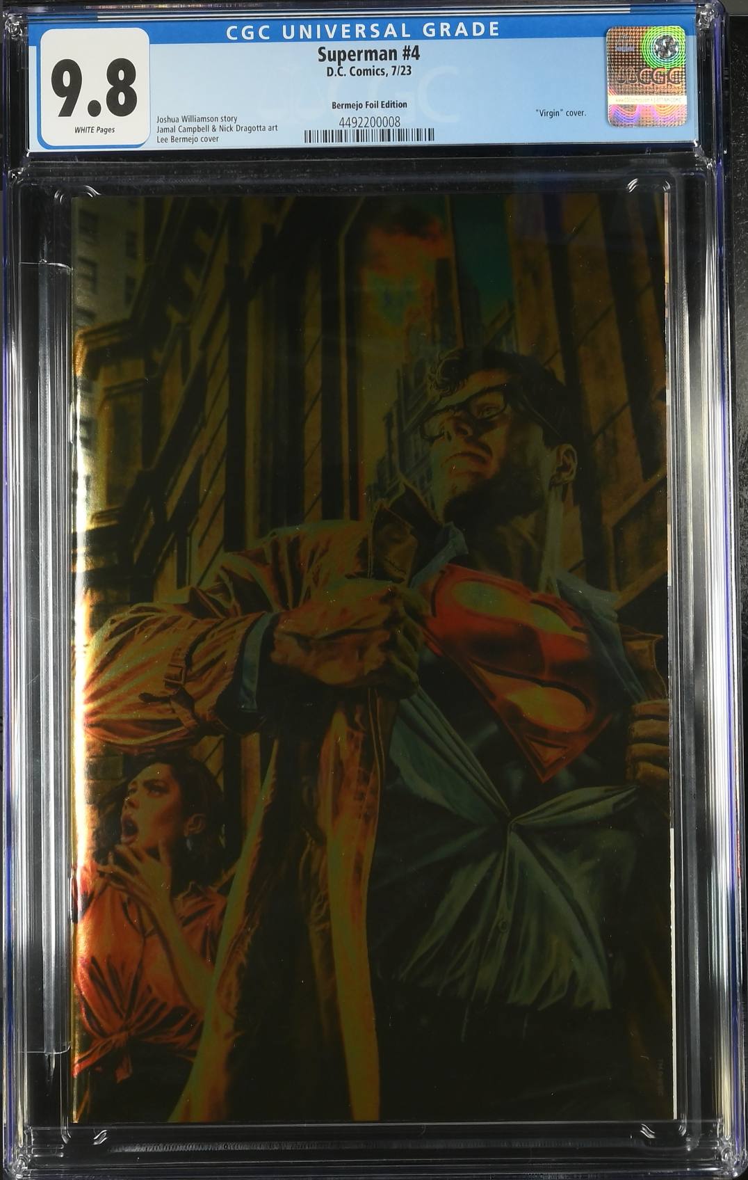 Superman #4 Bermejo Foil Variant CGC 9.8