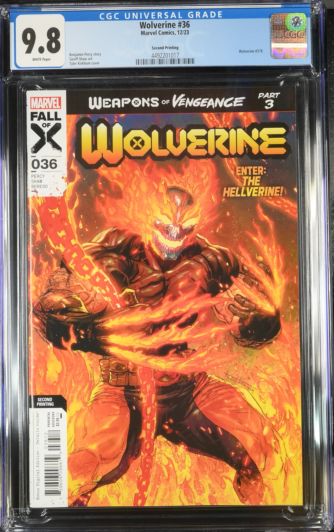 Wolverine #36 Second Printing CGC 9.8