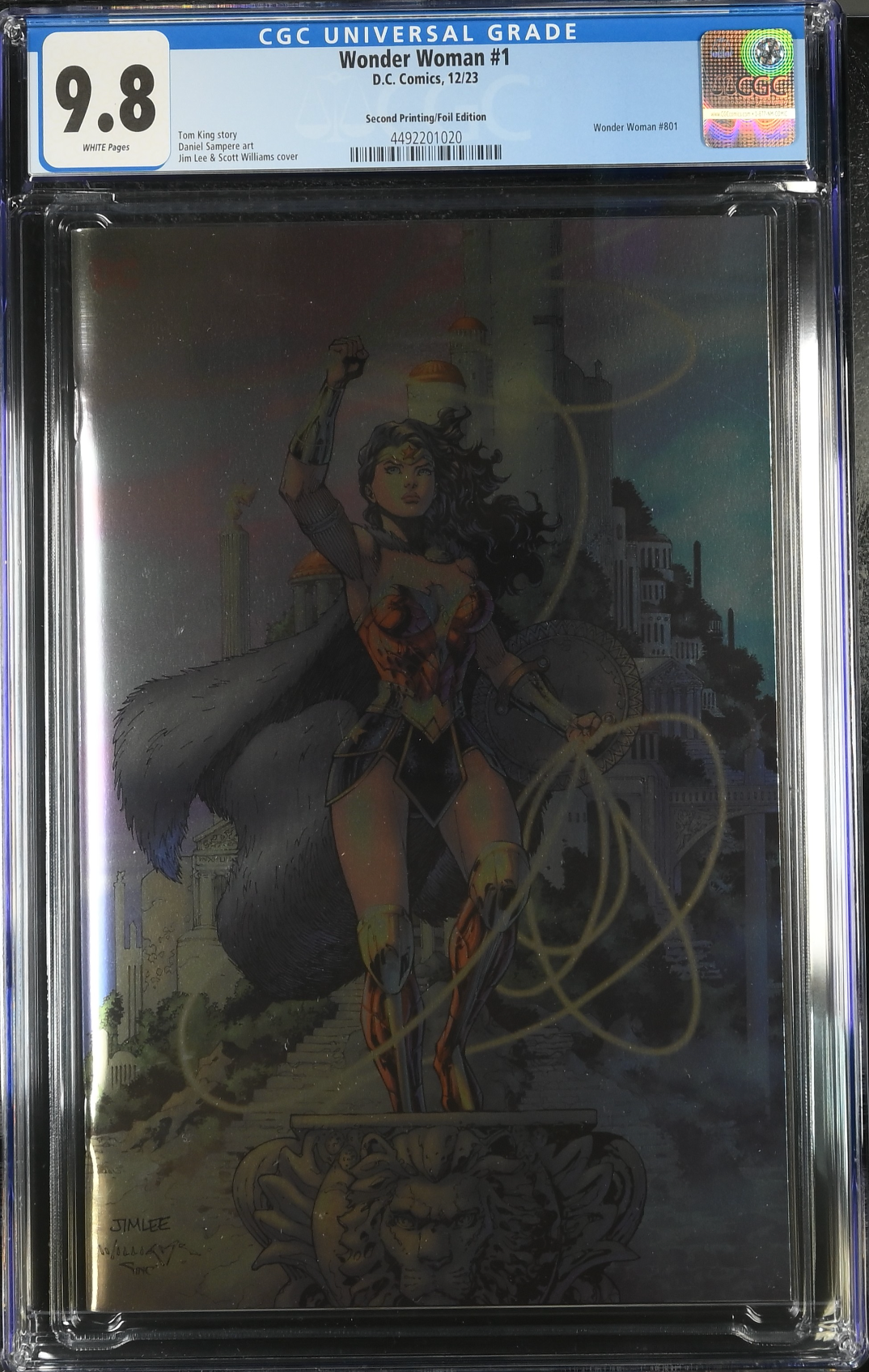 Wonder Woman #1 Second Printing Foil Variant CGC 9.8