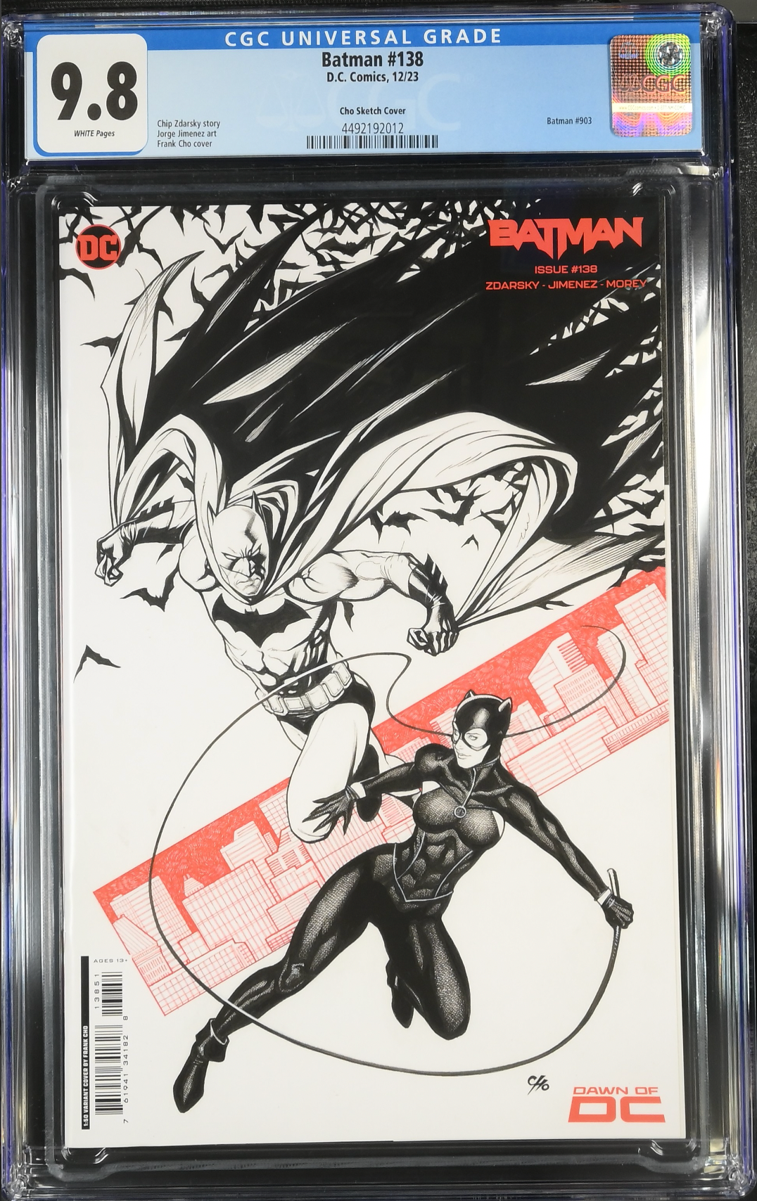 Batman #138 Cho 1:50 Retailer Incentive Variant CGC 9.8