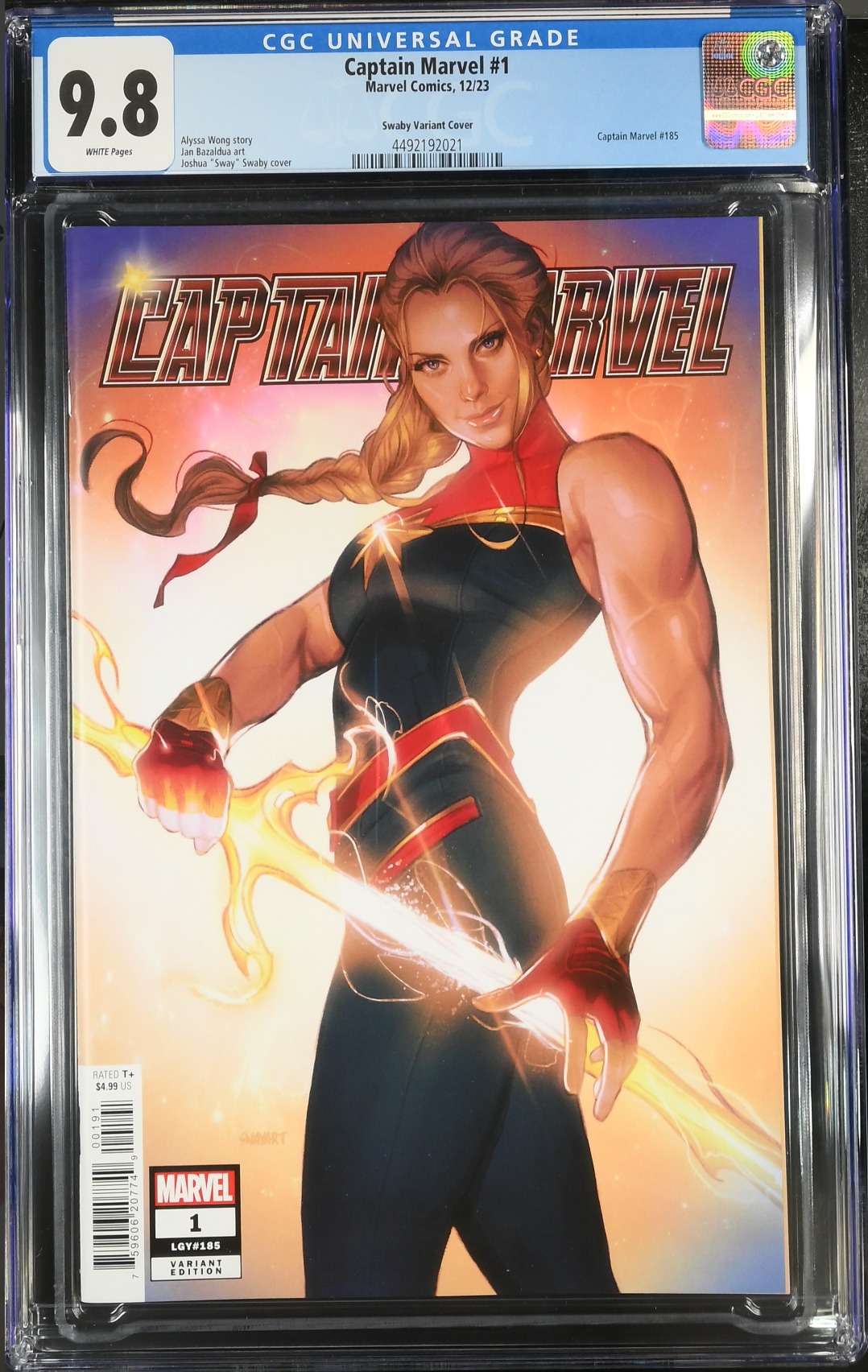 Captain Marvel #1 Swaby Variant CGC 9.8