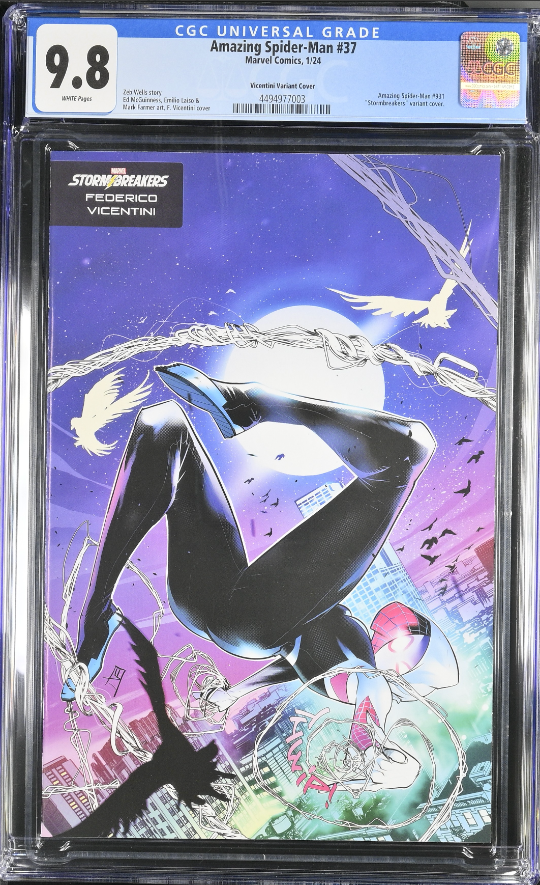 Amazing Spider-Man #37 Vicentini Variant CGC 9.8