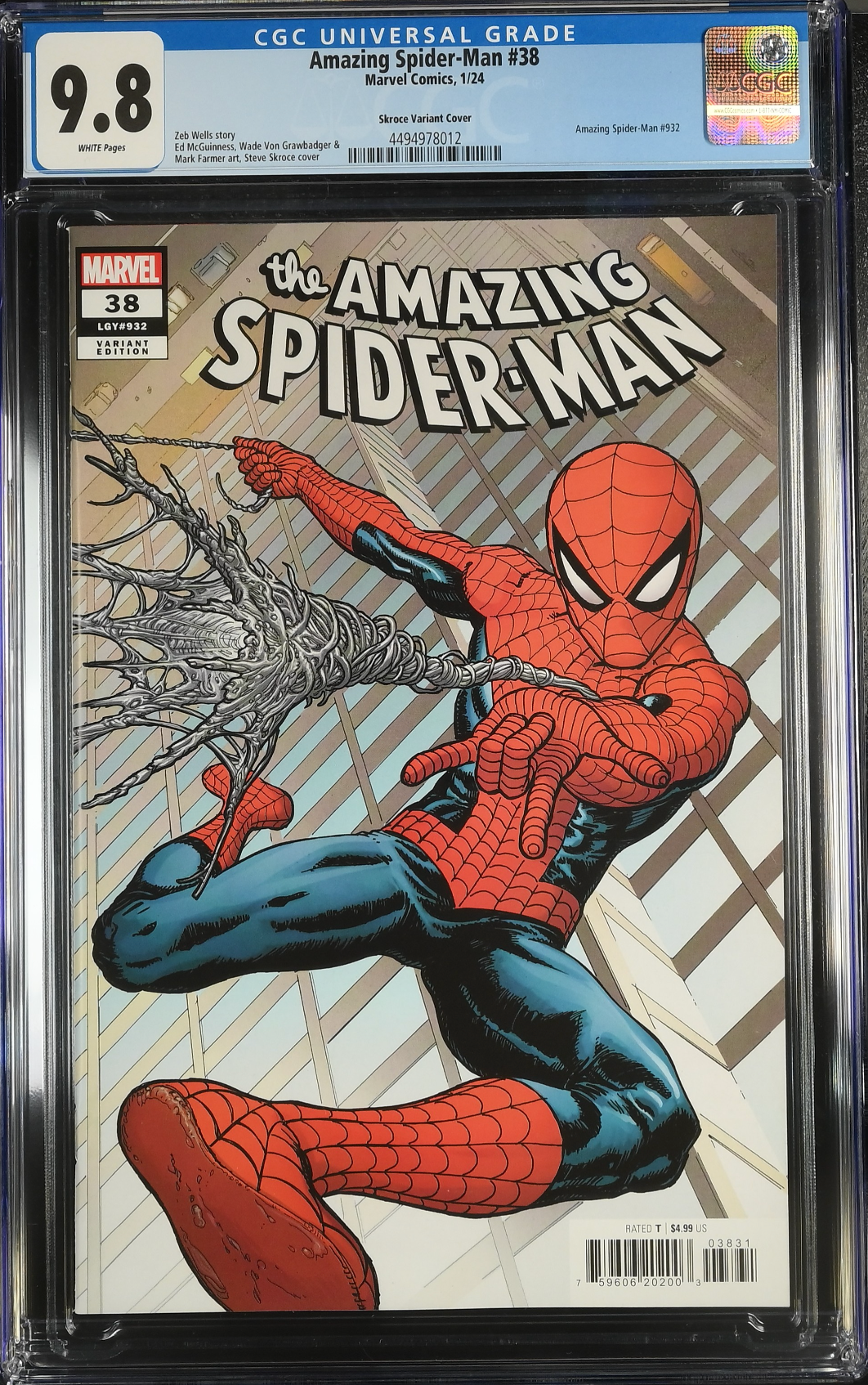 Amazing Spider-Man #38 Skroce Variant CGC 9.8